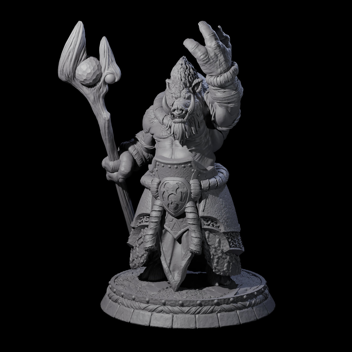 Blackthorn Wereboar G Miniature for Dungeons and Dragons, Pathfinder or other TTRPGs