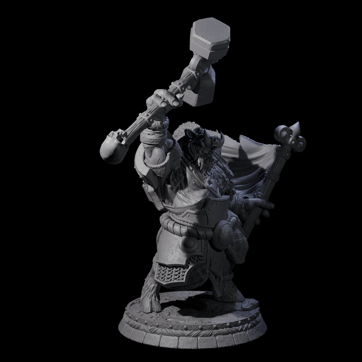 Blackthorn Wereboar H Miniature for Dungeons and Dragons, Pathfinder or other TTRPGs
