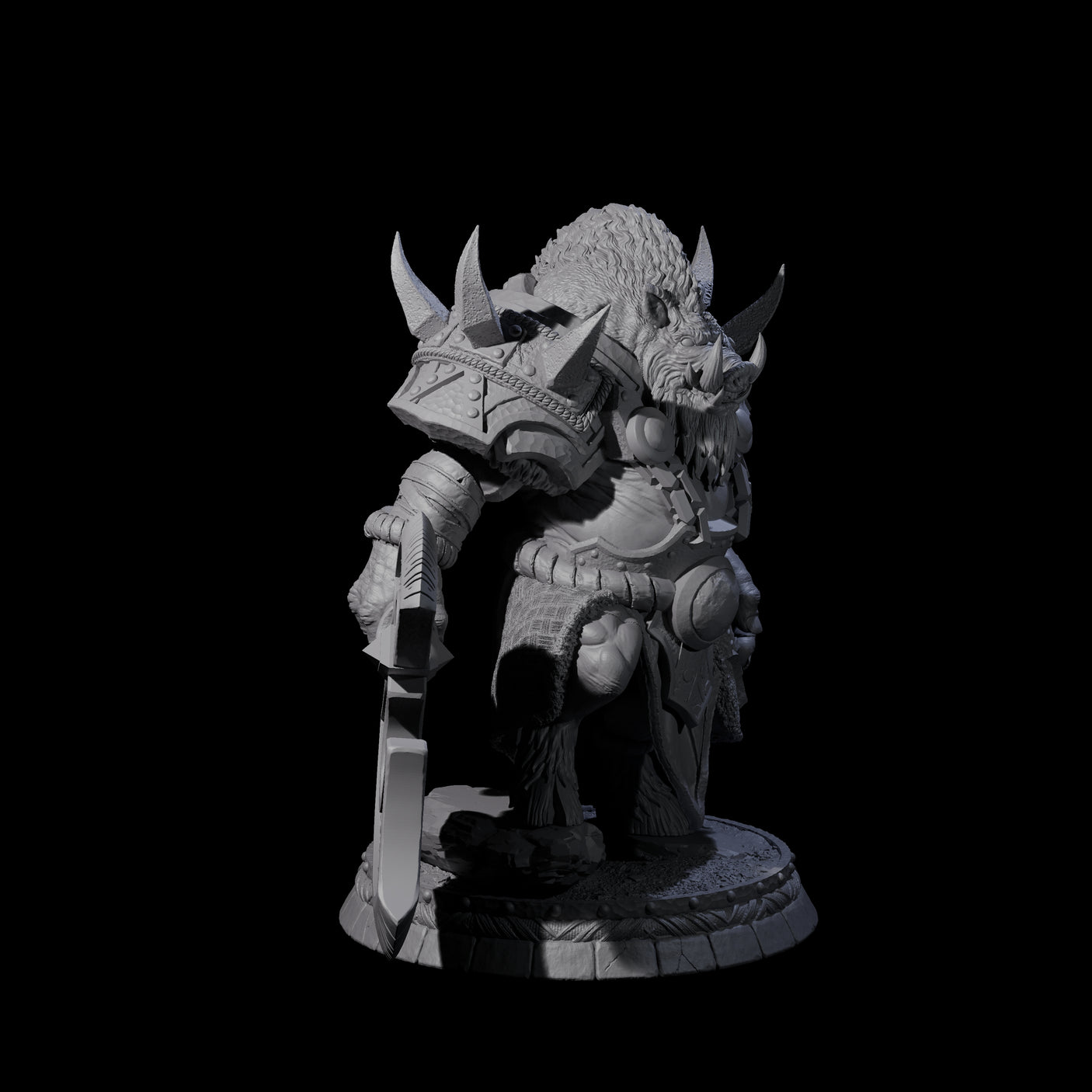 Blackthorn Wereboar I Miniature for Dungeons and Dragons, Pathfinder or other TTRPGs
