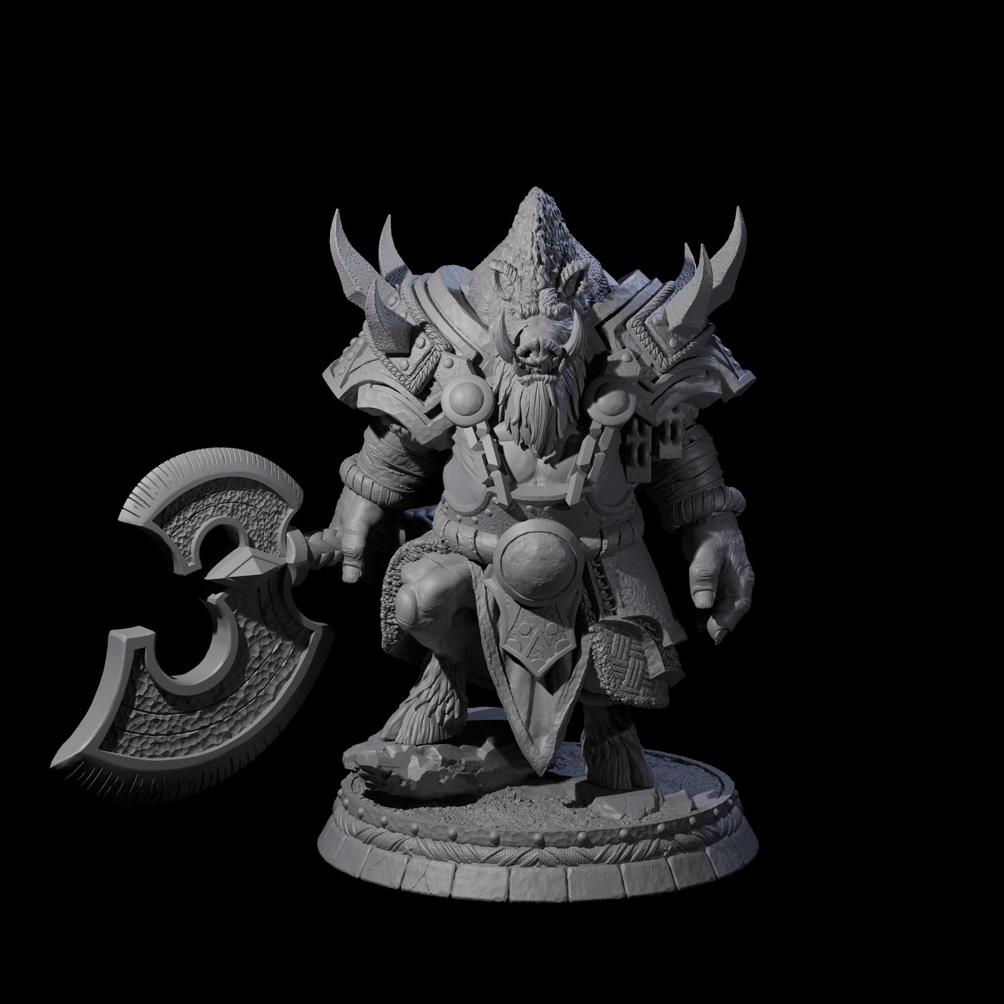 Blackthorn Wereboar I Miniature for Dungeons and Dragons, Pathfinder or other TTRPGs