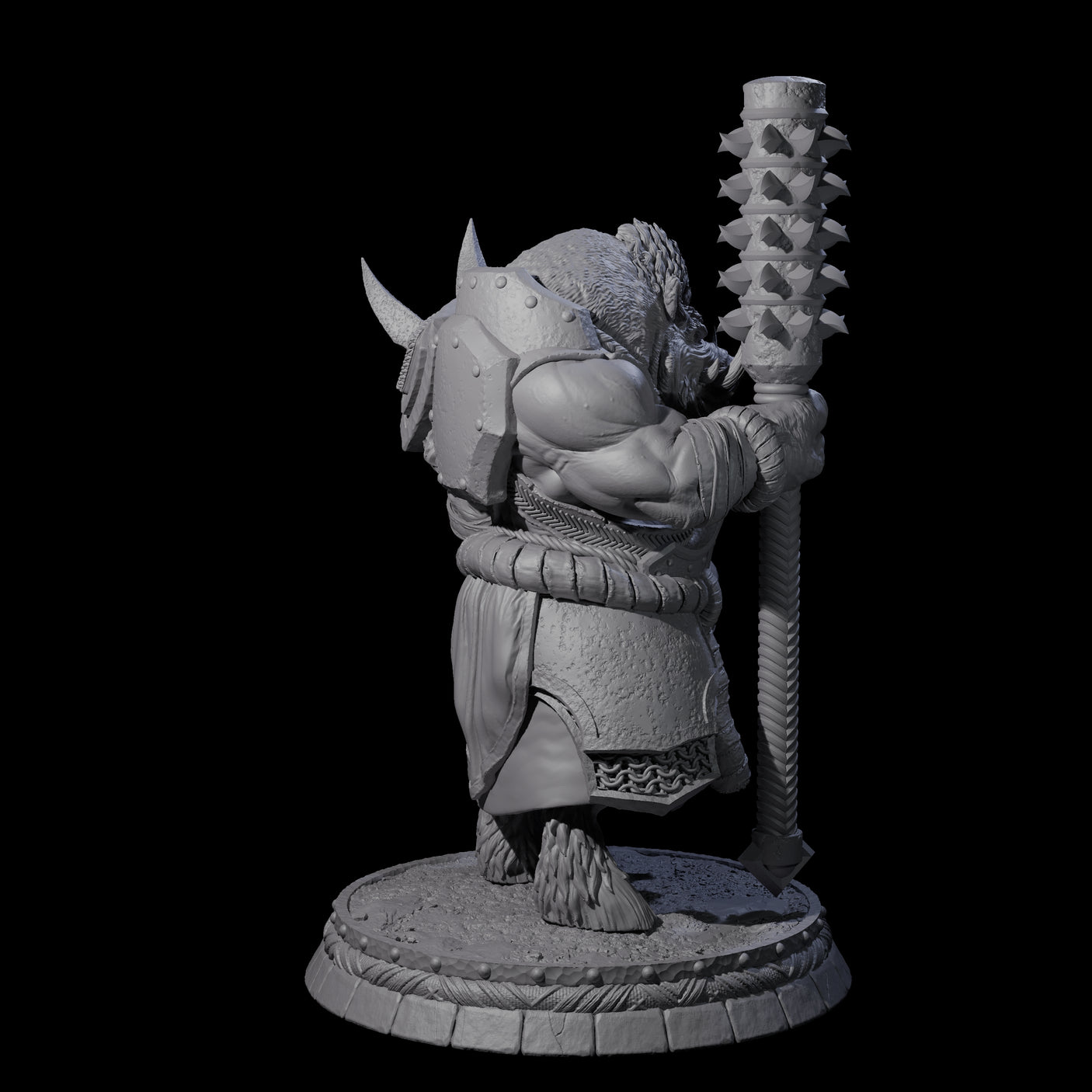 Blackthorn Wereboar J Miniature for Dungeons and Dragons, Pathfinder or other TTRPGs