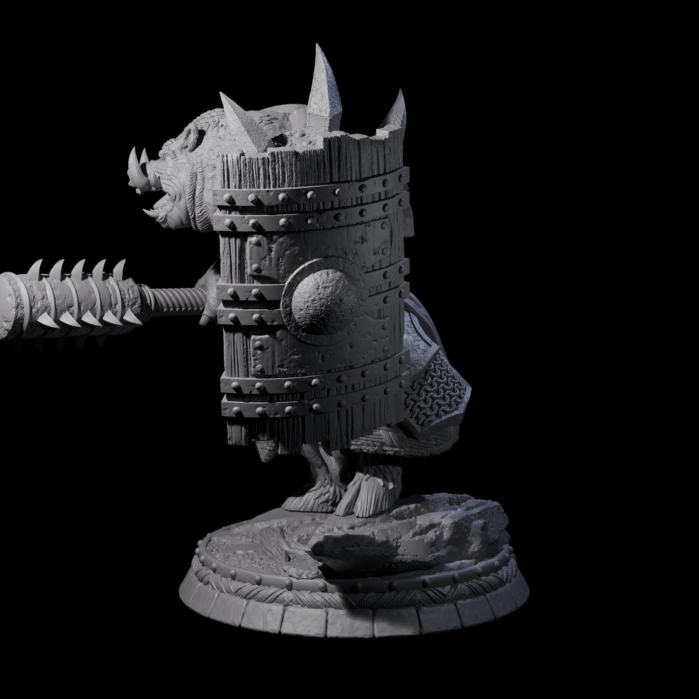 Blackthorn Wereboar K Miniature for Dungeons and Dragons, Pathfinder or other TTRPGs