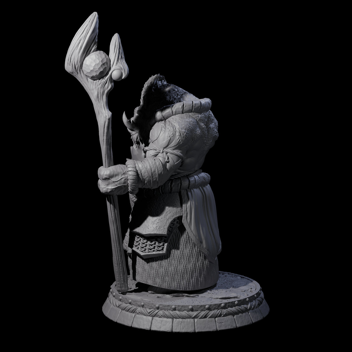Blackthorn Wereboar L Miniature for Dungeons and Dragons, Pathfinder or other TTRPGs