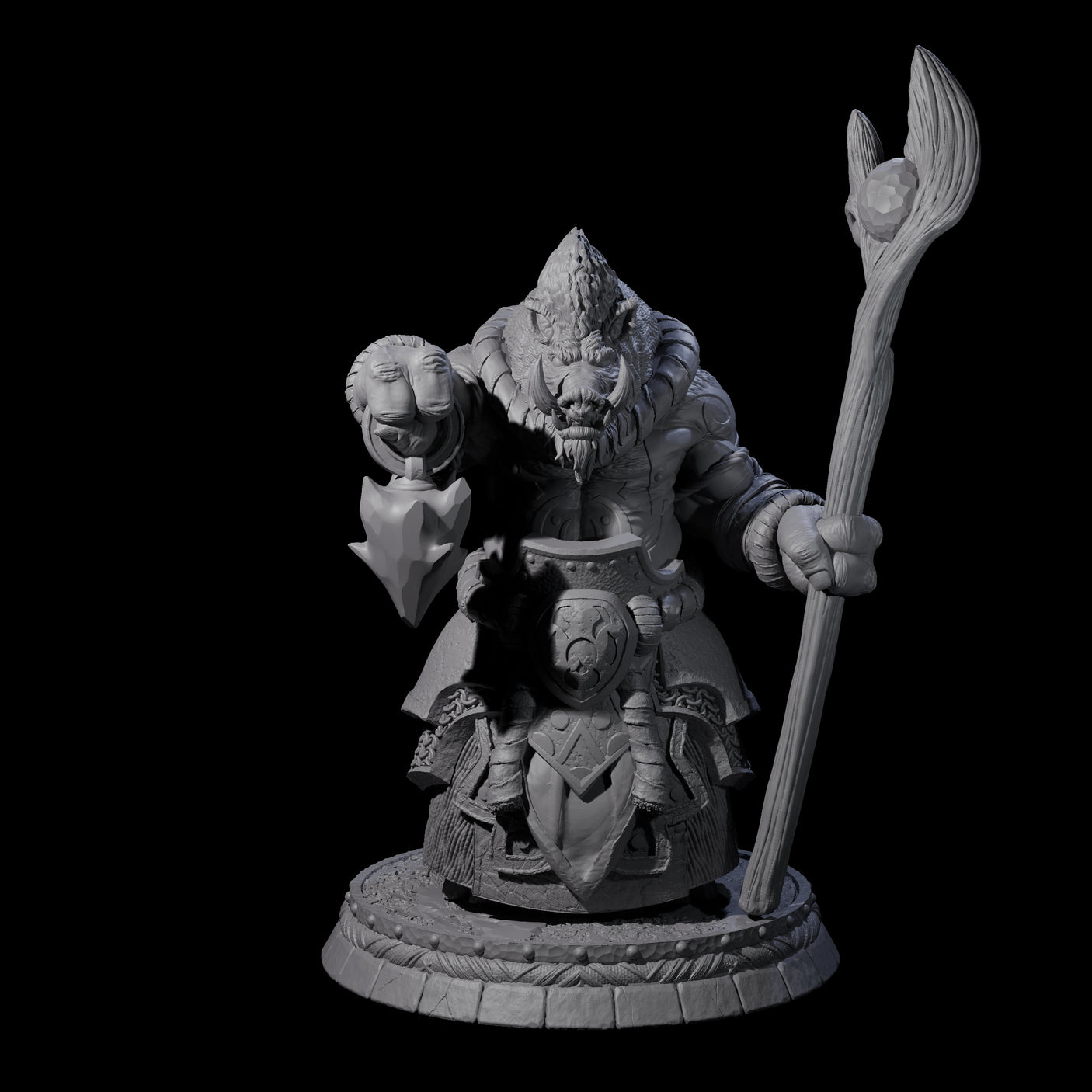 Blackthorn Wereboar L Miniature for Dungeons and Dragons, Pathfinder or other TTRPGs