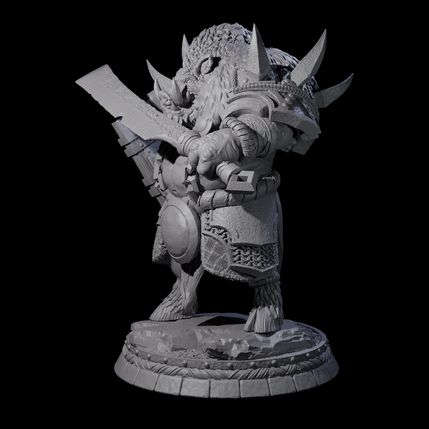 Blackthorn Wereboar M Miniature for Dungeons and Dragons, Pathfinder or other TTRPGs