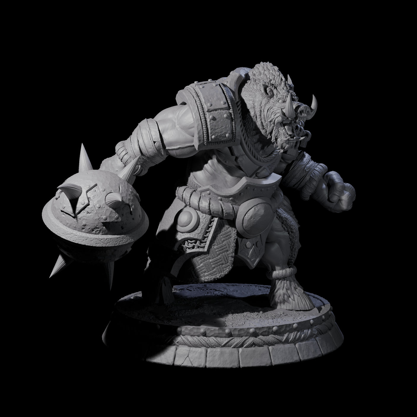 Blackthorn Wereboar N Miniature for Dungeons and Dragons, Pathfinder or other TTRPGs