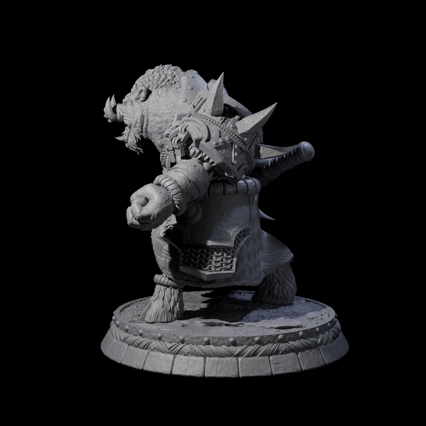 Blackthorn Wereboar N Miniature for Dungeons and Dragons, Pathfinder or other TTRPGs