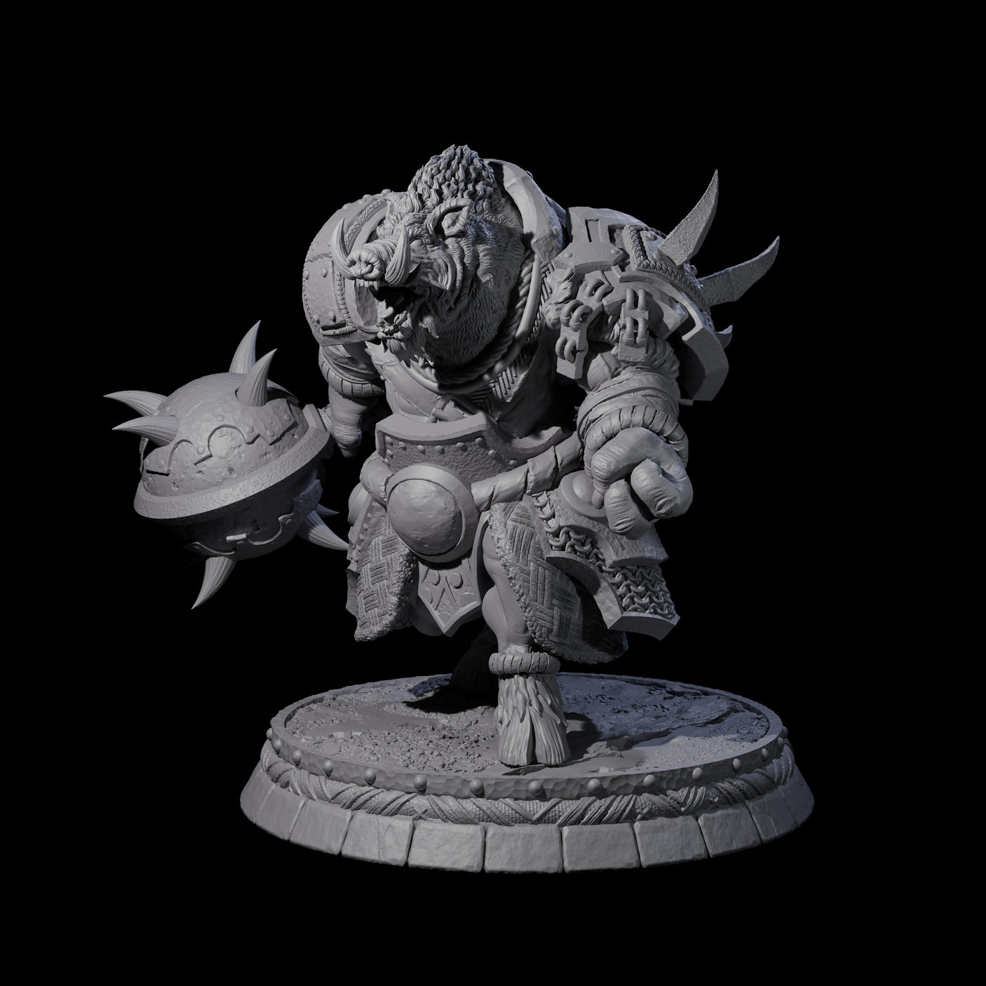 Blackthorn Wereboar N Miniature for Dungeons and Dragons, Pathfinder or other TTRPGs