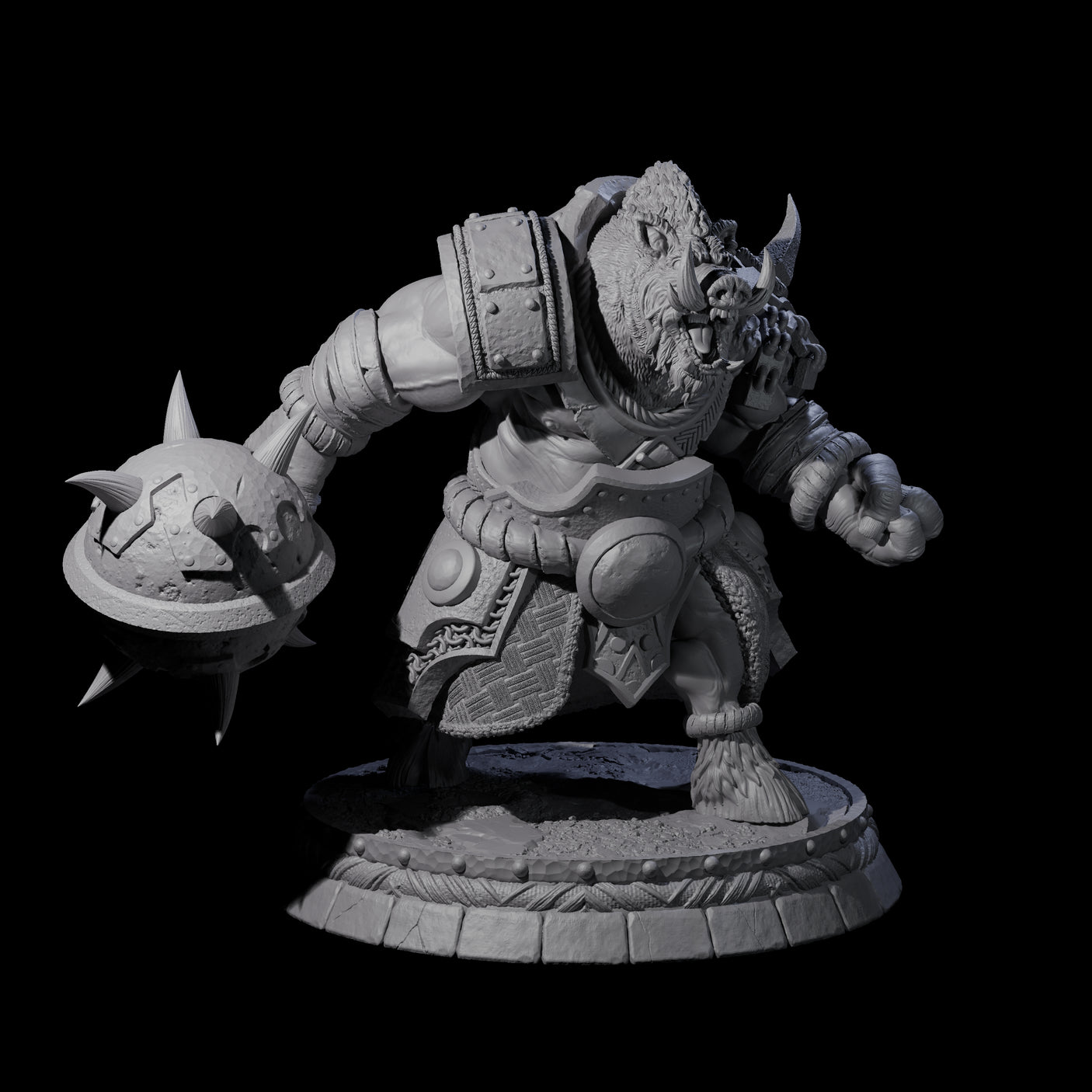 Blackthorn Wereboar N Miniature for Dungeons and Dragons, Pathfinder or other TTRPGs
