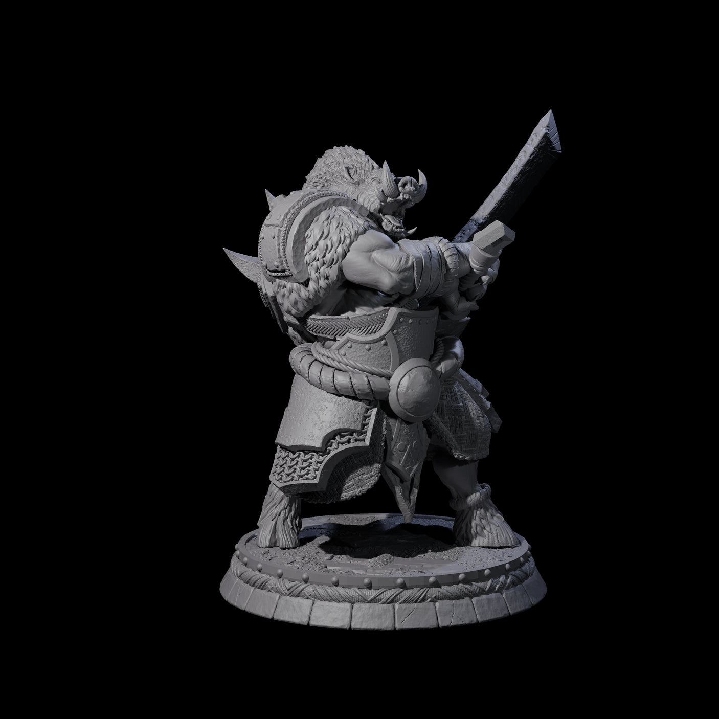 Blackthorn Wereboar O Miniature for Dungeons and Dragons, Pathfinder or other TTRPGs
