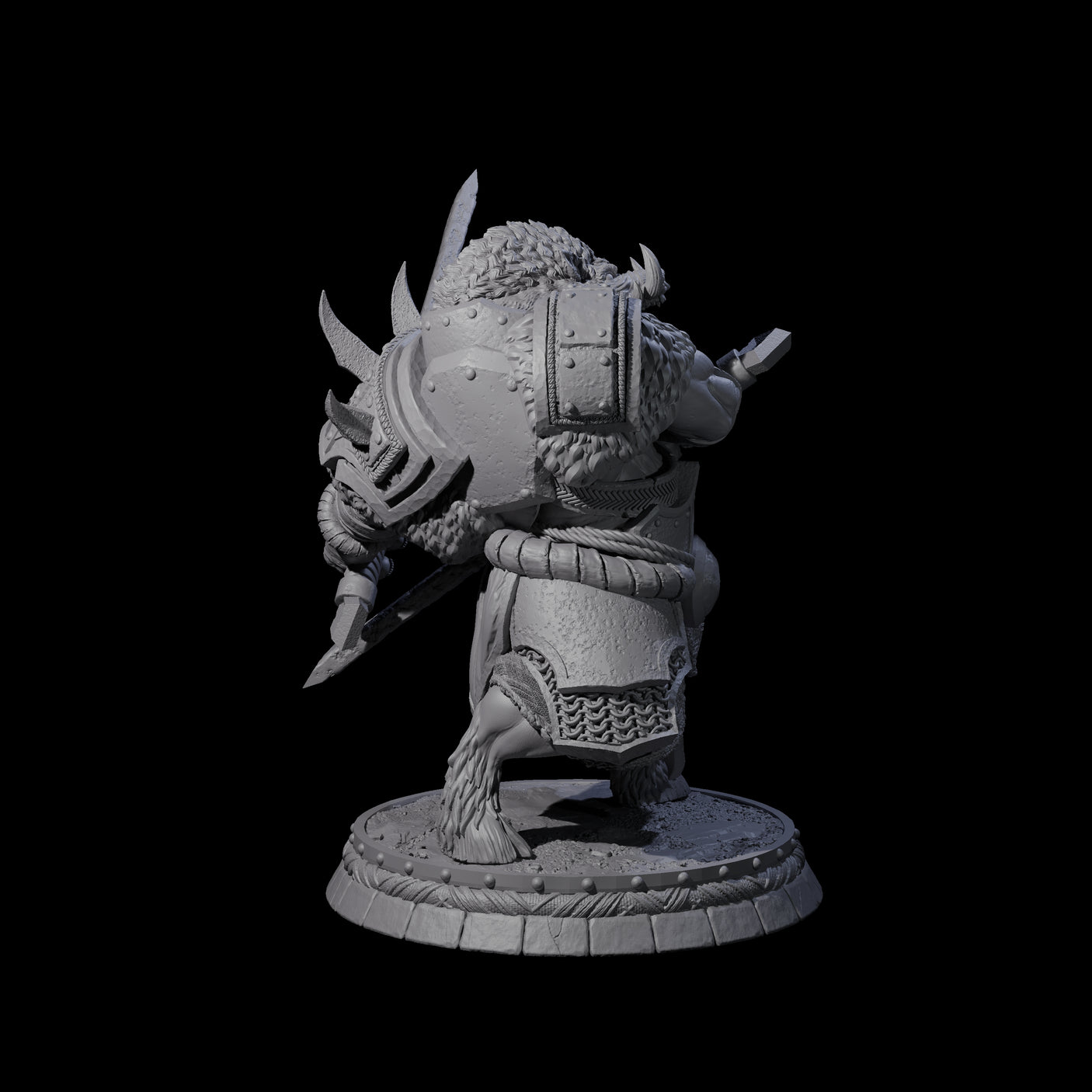 Blackthorn Wereboar O Miniature for Dungeons and Dragons, Pathfinder or other TTRPGs
