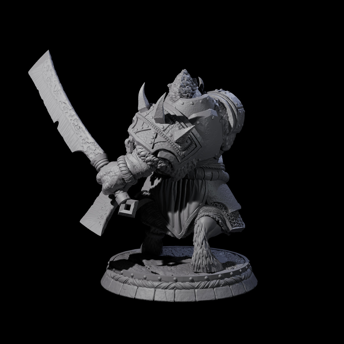 Blackthorn Wereboar O Miniature for Dungeons and Dragons, Pathfinder or other TTRPGs