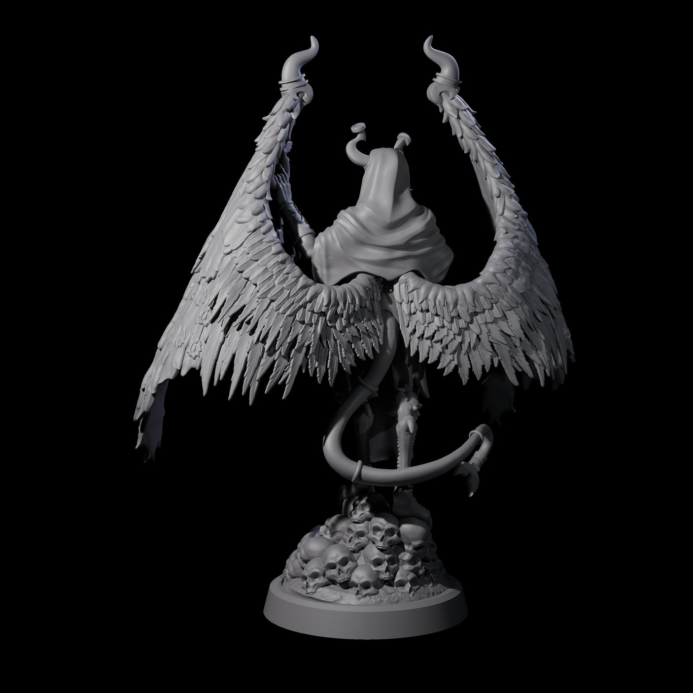 Blasphemous Demon Priestess Miniature for Dungeons and Dragons, Pathfinder or other TTRPGs