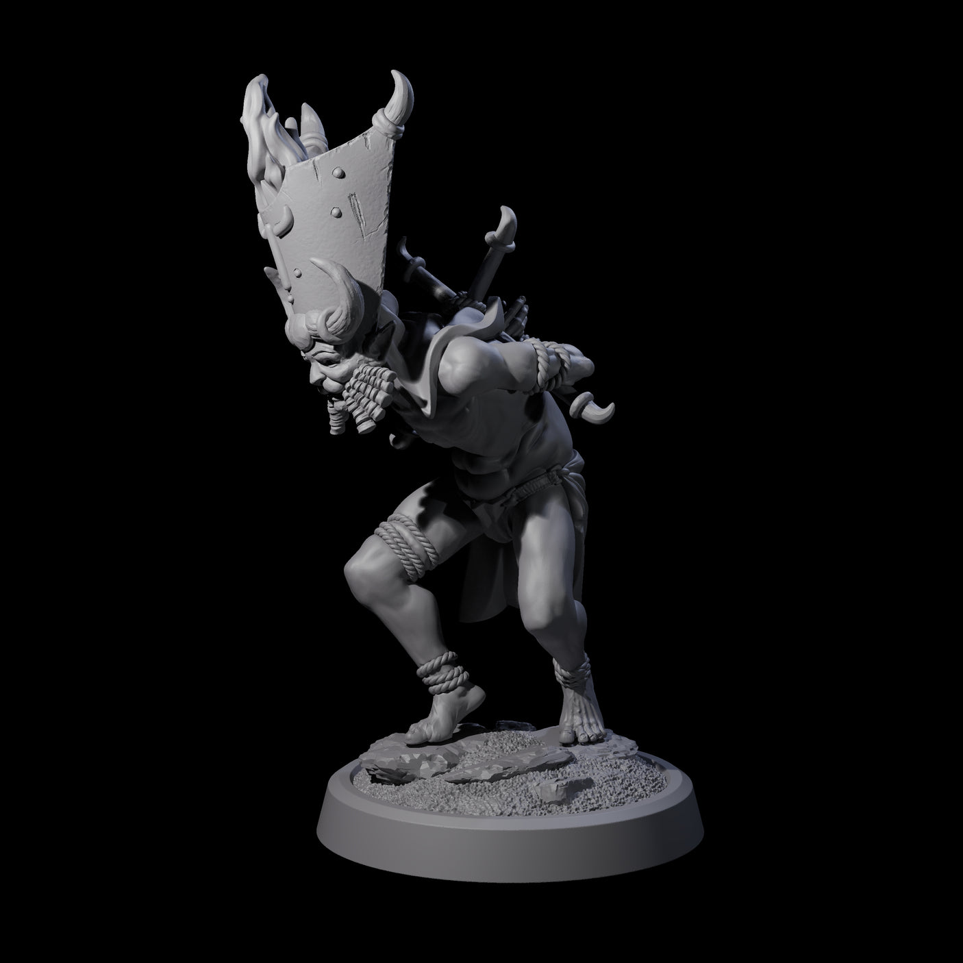 Blasphemous Human Cultist A Miniature for Dungeons and Dragons, Pathfinder or other TTRPGs