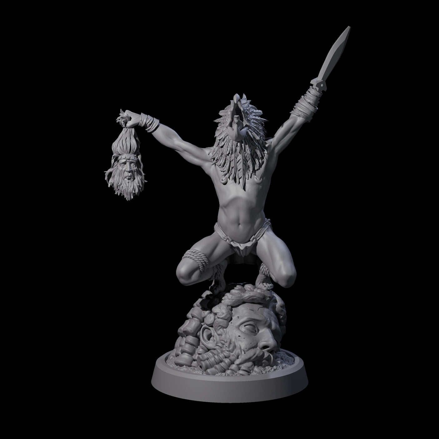 Blasphemous Human Cultist C Miniature for Dungeons and Dragons, Pathfinder or other TTRPGs