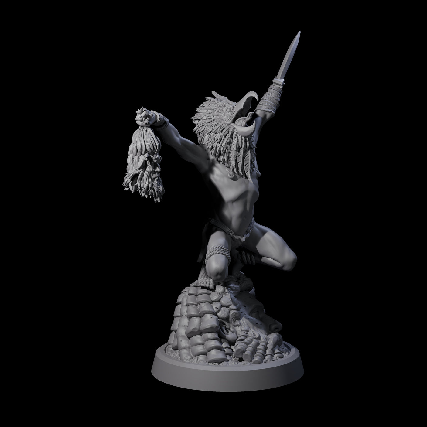 Blasphemous Human Cultist C Miniature for Dungeons and Dragons, Pathfinder or other TTRPGs