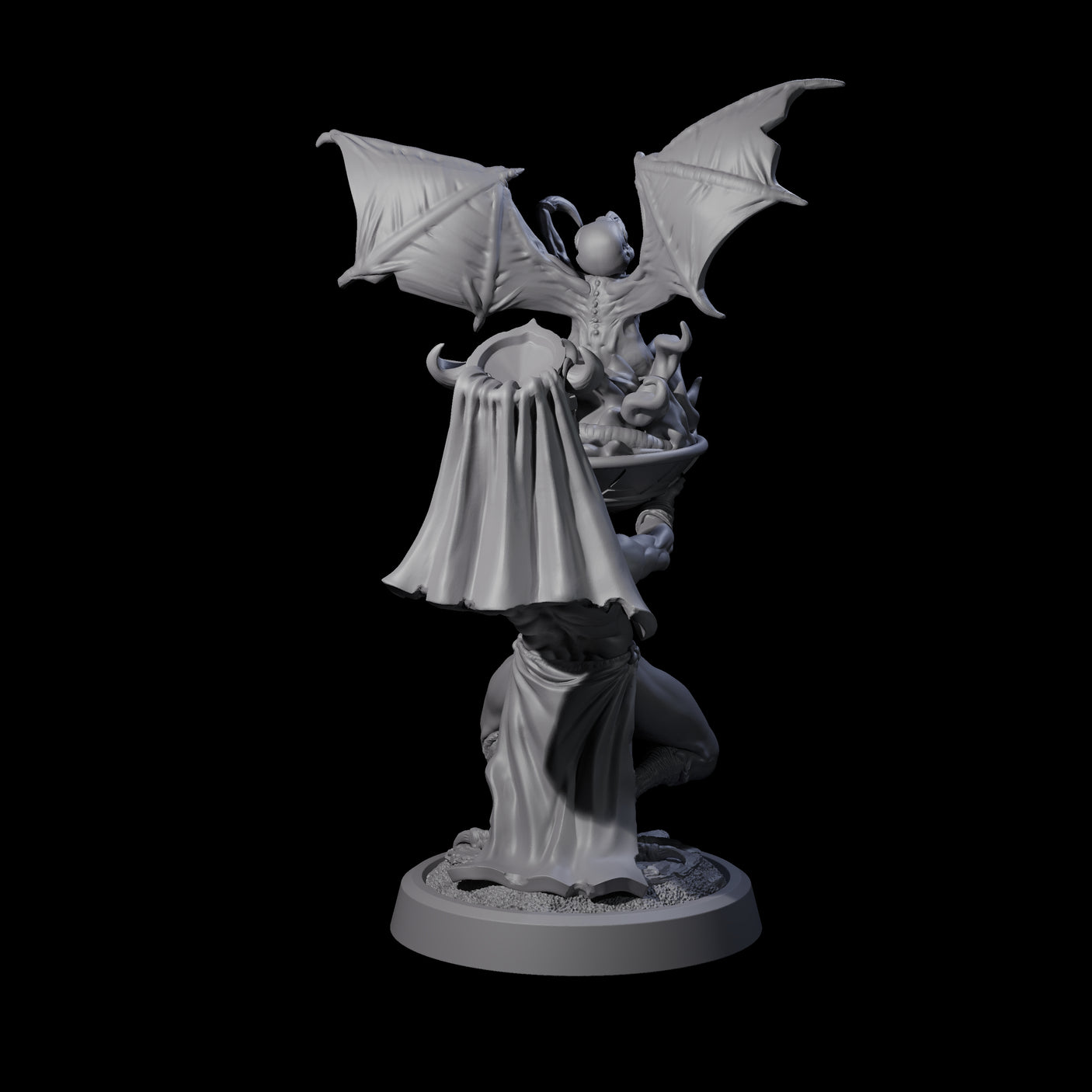 Blasphemous Human Cultist D Miniature for Dungeons and Dragons, Pathfinder or other TTRPGs
