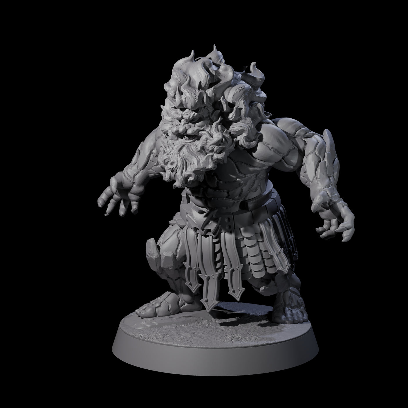 Blazing Dwarf Elder A Miniature for Dungeons and Dragons, Pathfinder or other TTRPGs
