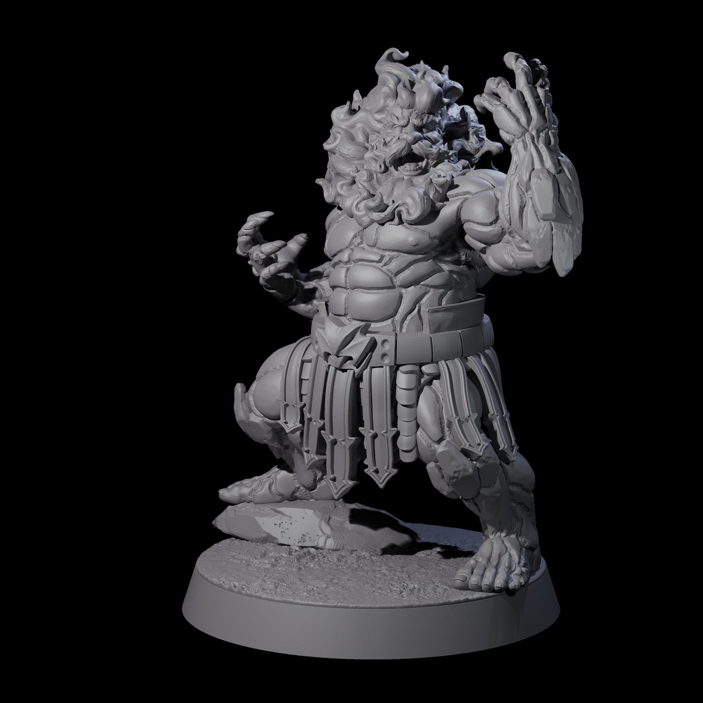 Blazing Dwarf Elder C Miniature for Dungeons and Dragons, Pathfinder or other TTRPGs