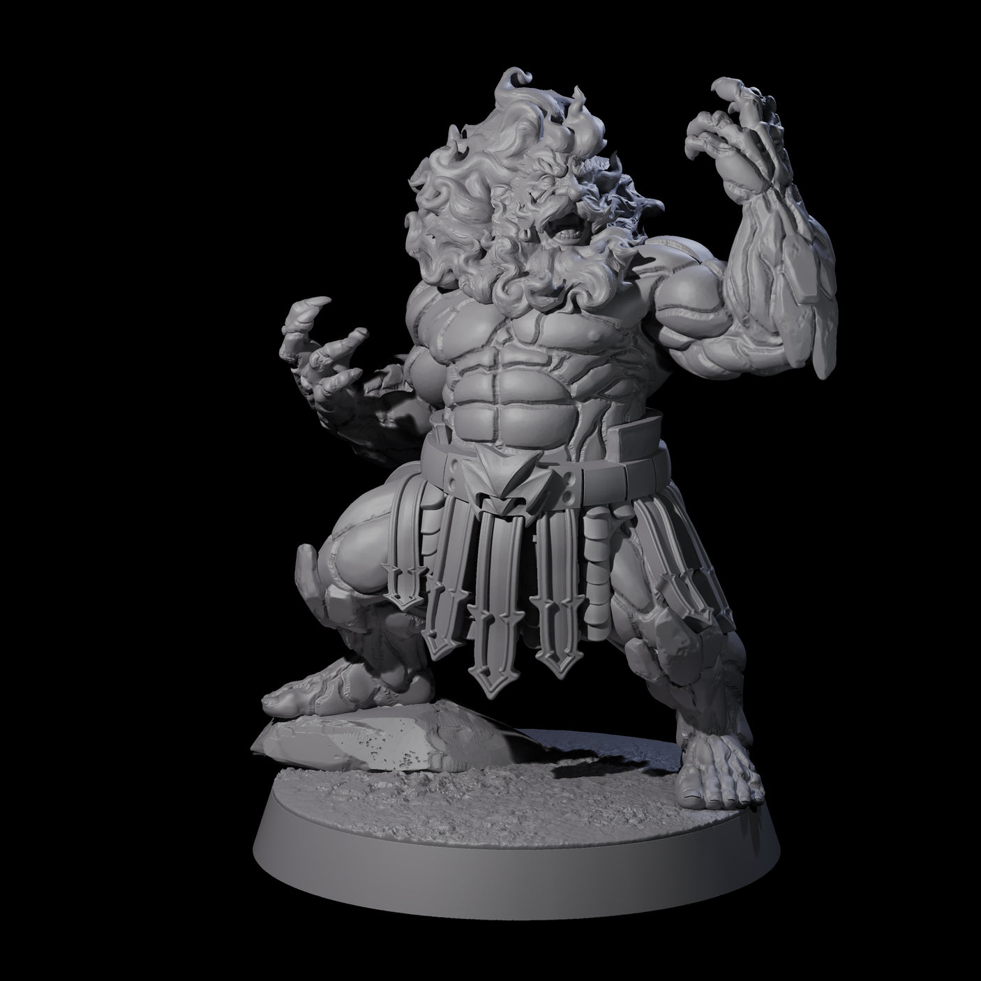 Blazing Dwarf Elder C Miniature for Dungeons and Dragons, Pathfinder or other TTRPGs