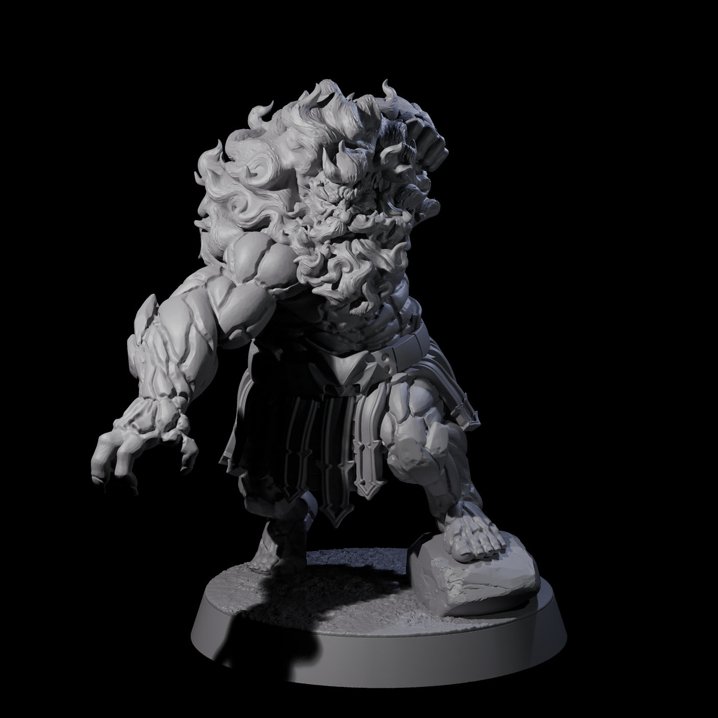 Blazing Dwarf Elder D Miniature for Dungeons and Dragons, Pathfinder or other TTRPGs