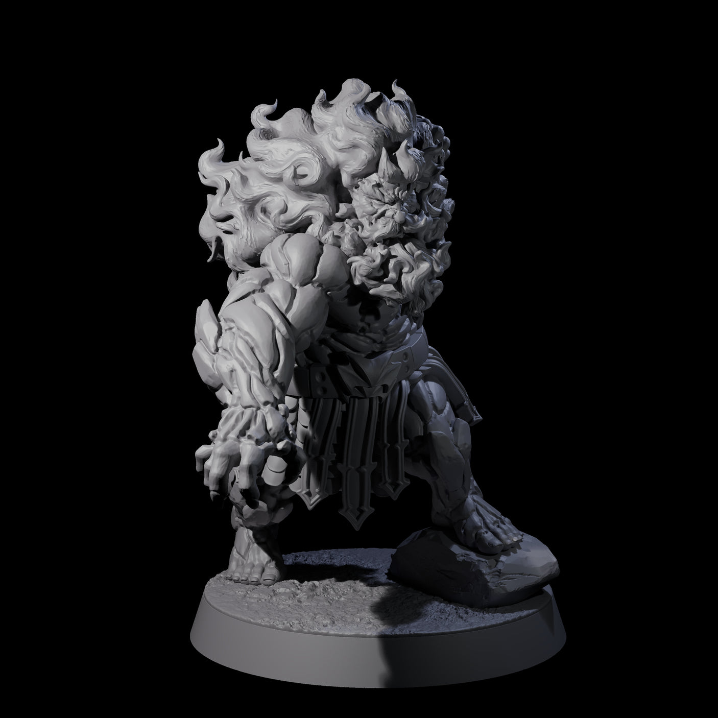 Blazing Dwarf Elder D Miniature for Dungeons and Dragons, Pathfinder or other TTRPGs