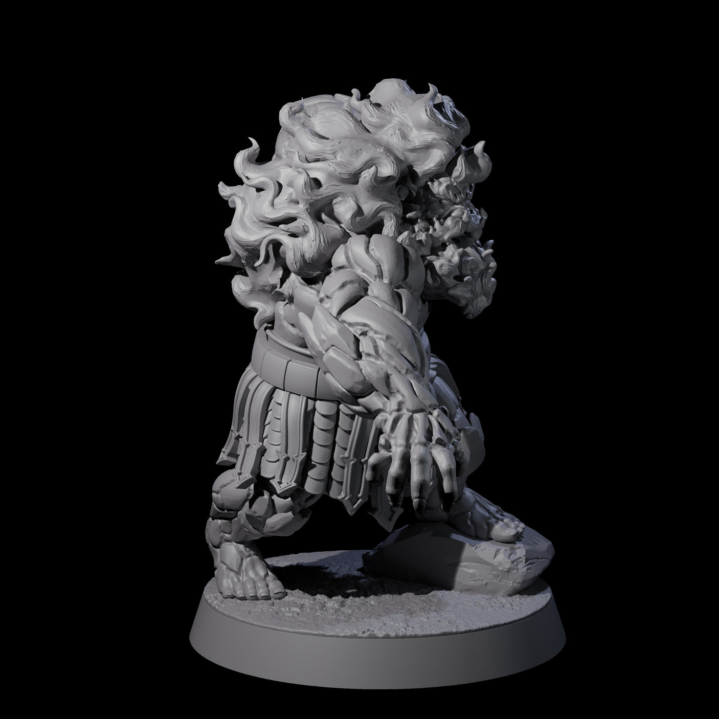 Blazing Dwarf Elders Miniature for Dungeons and Dragons, Pathfinder or other TTRPGs