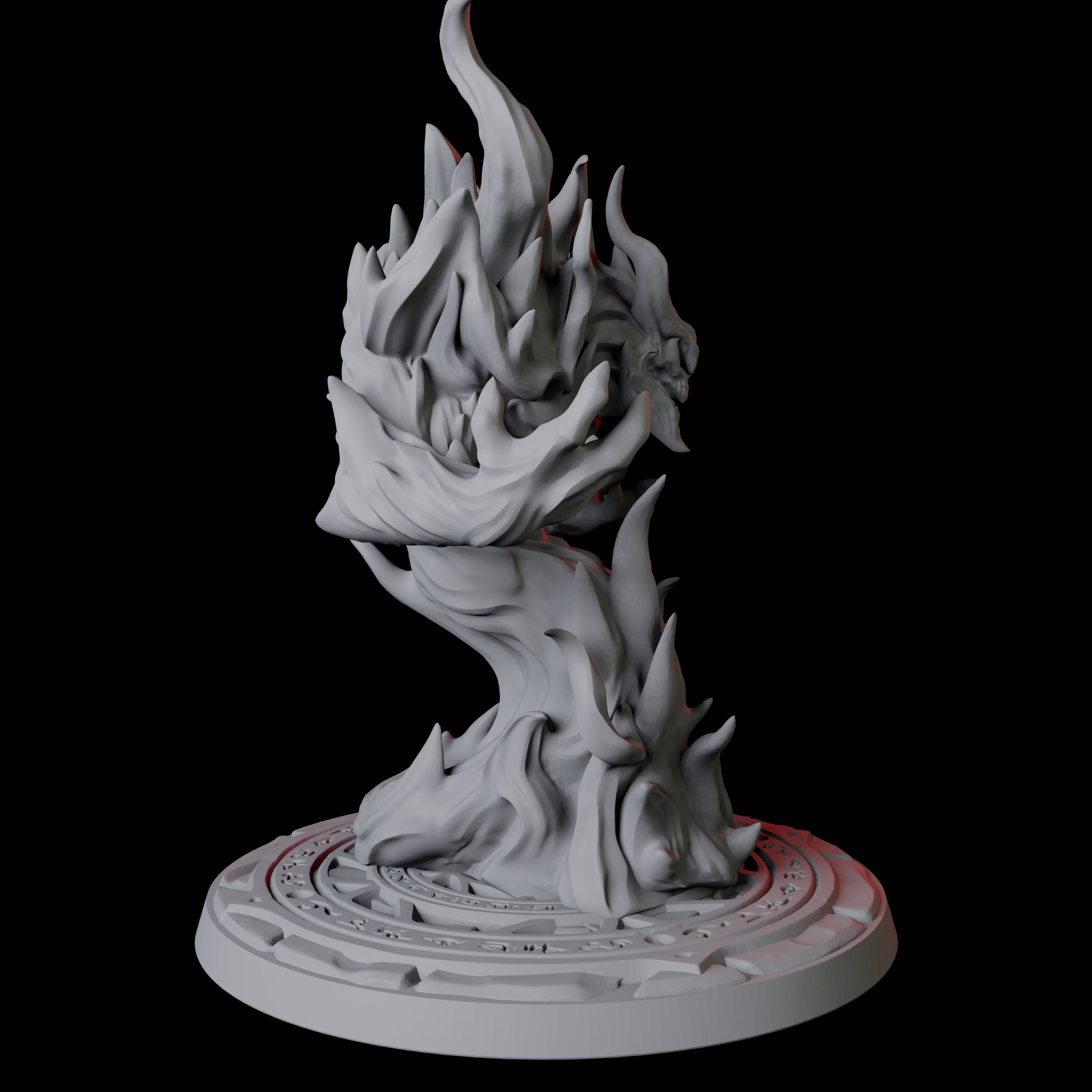 Blazing Fire Elemental Miniature for Dungeons and Dragons, Pathfinder or other TTRPGs