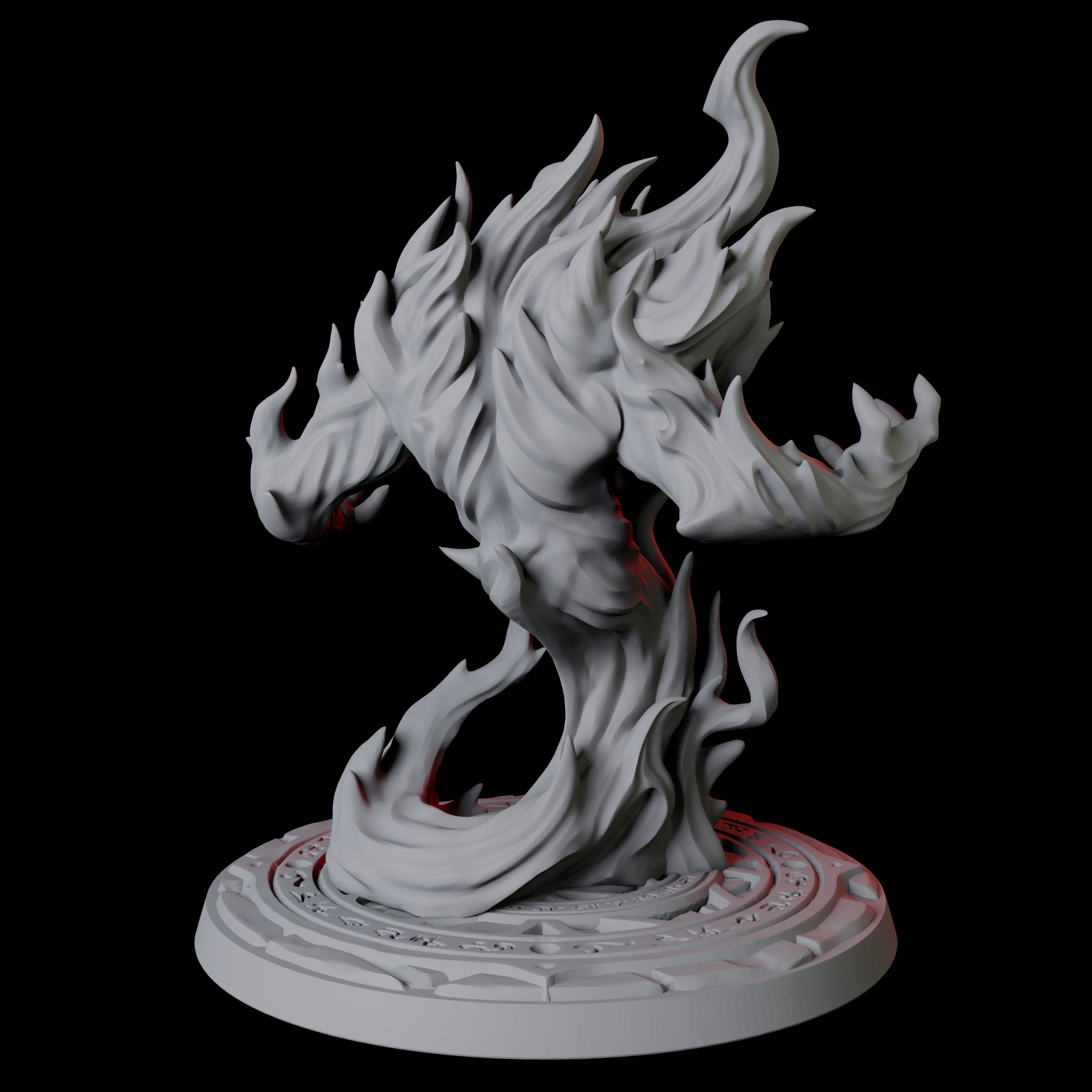 Blazing Fire Elemental Miniature for Dungeons and Dragons, Pathfinder or other TTRPGs