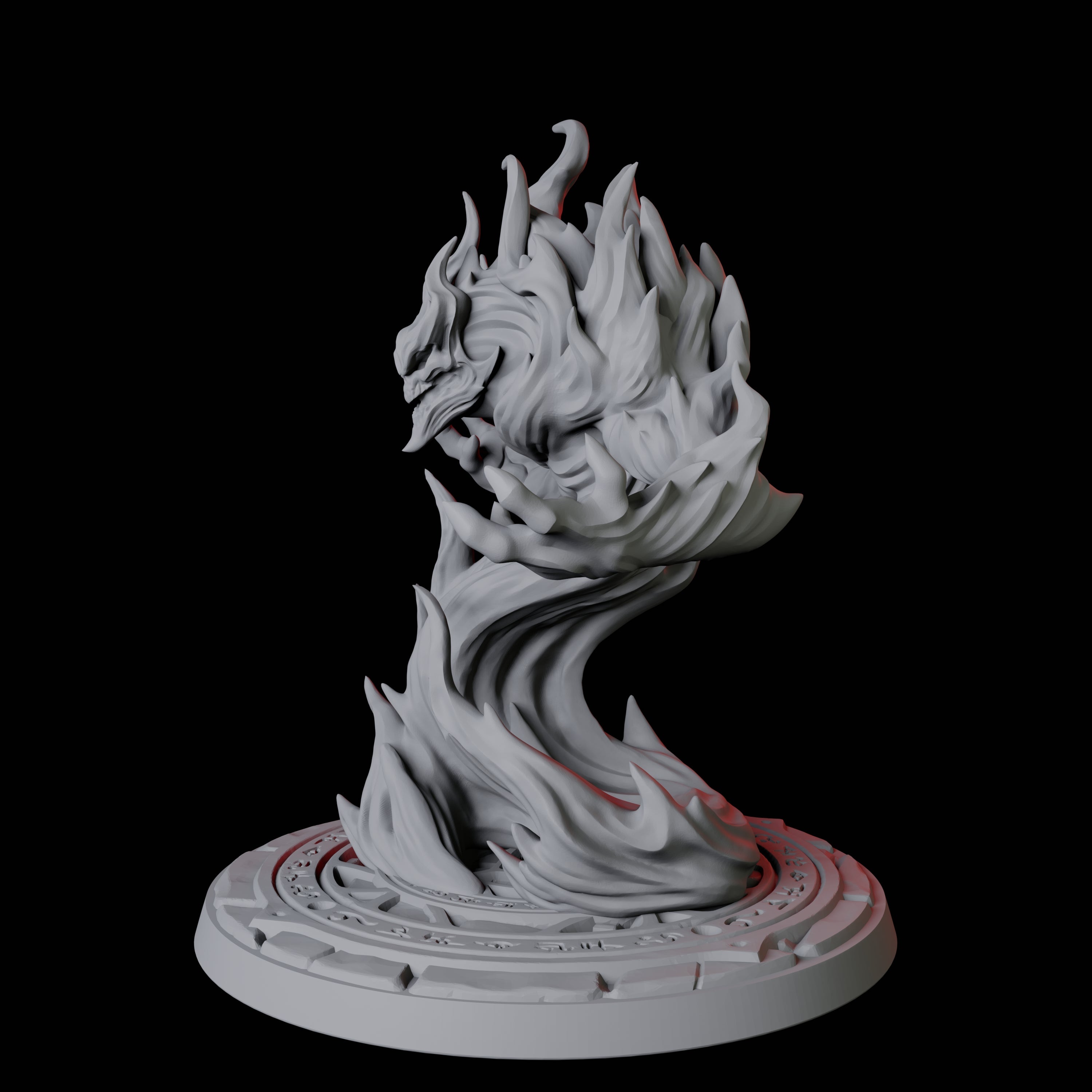 Blazing Fire Elemental Miniature for Dungeons and Dragons, Pathfinder or other TTRPGs