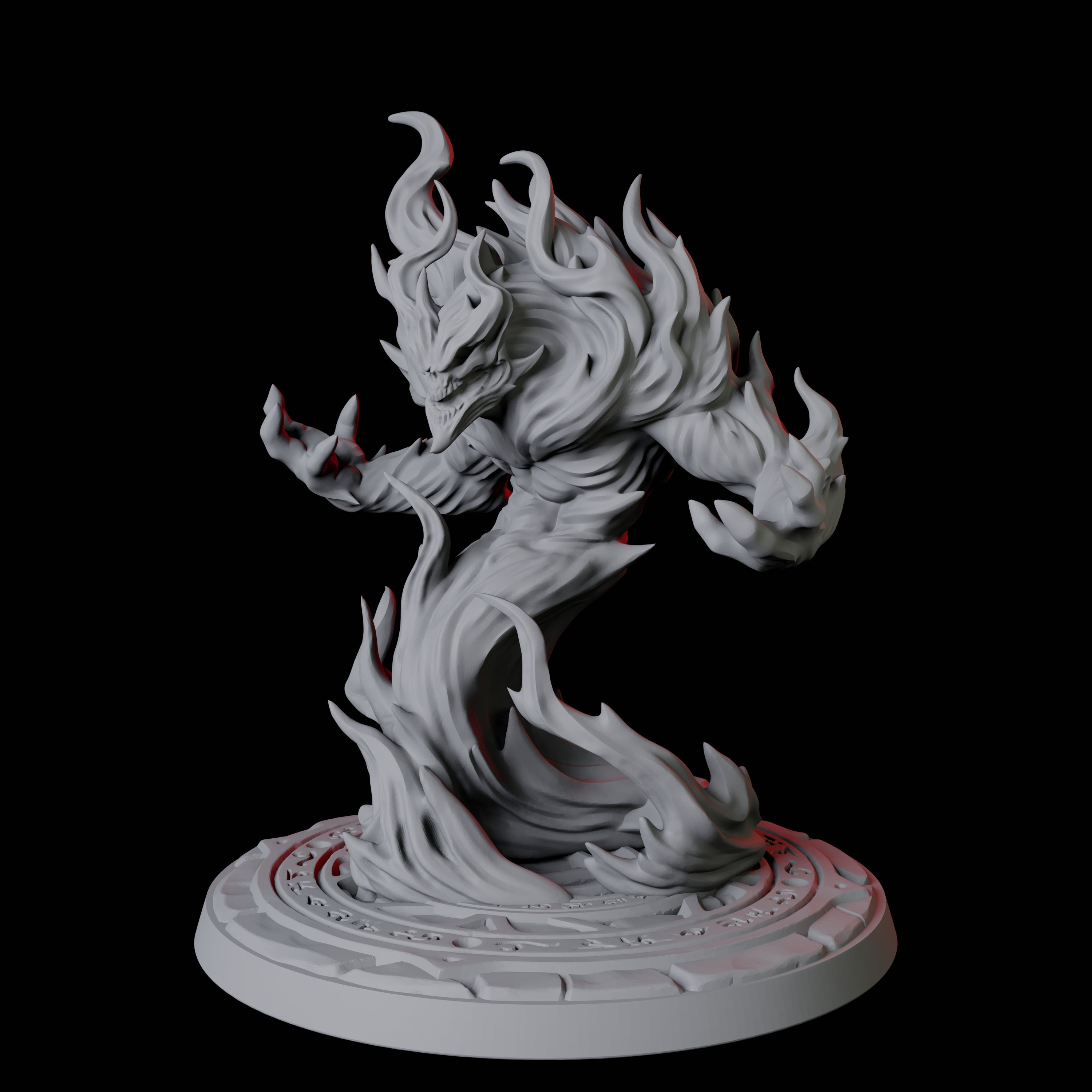 Blazing Fire Elemental Miniature for Dungeons and Dragons, Pathfinder or other TTRPGs
