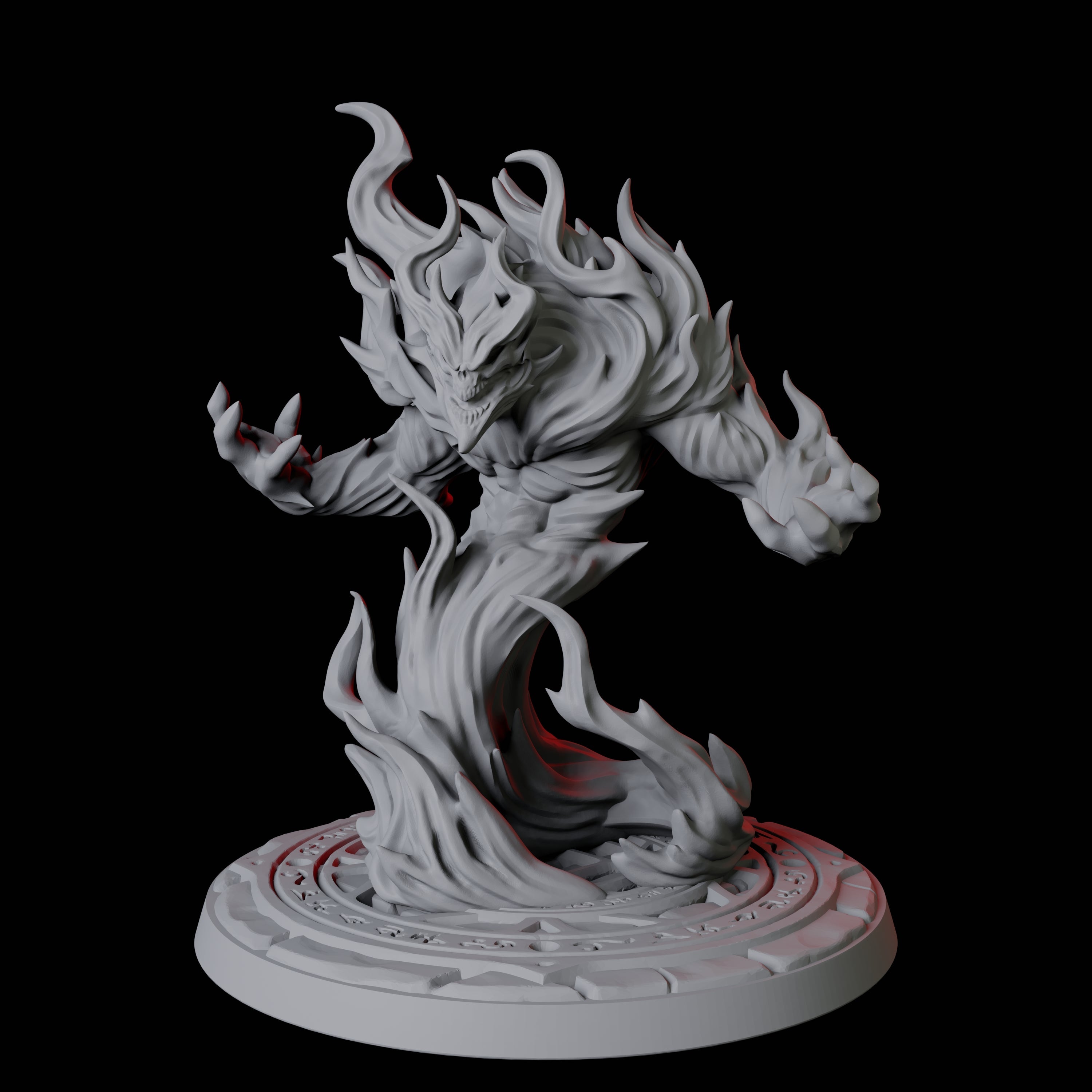 Blazing Fire Elemental Miniature for Dungeons and Dragons, Pathfinder or other TTRPGs