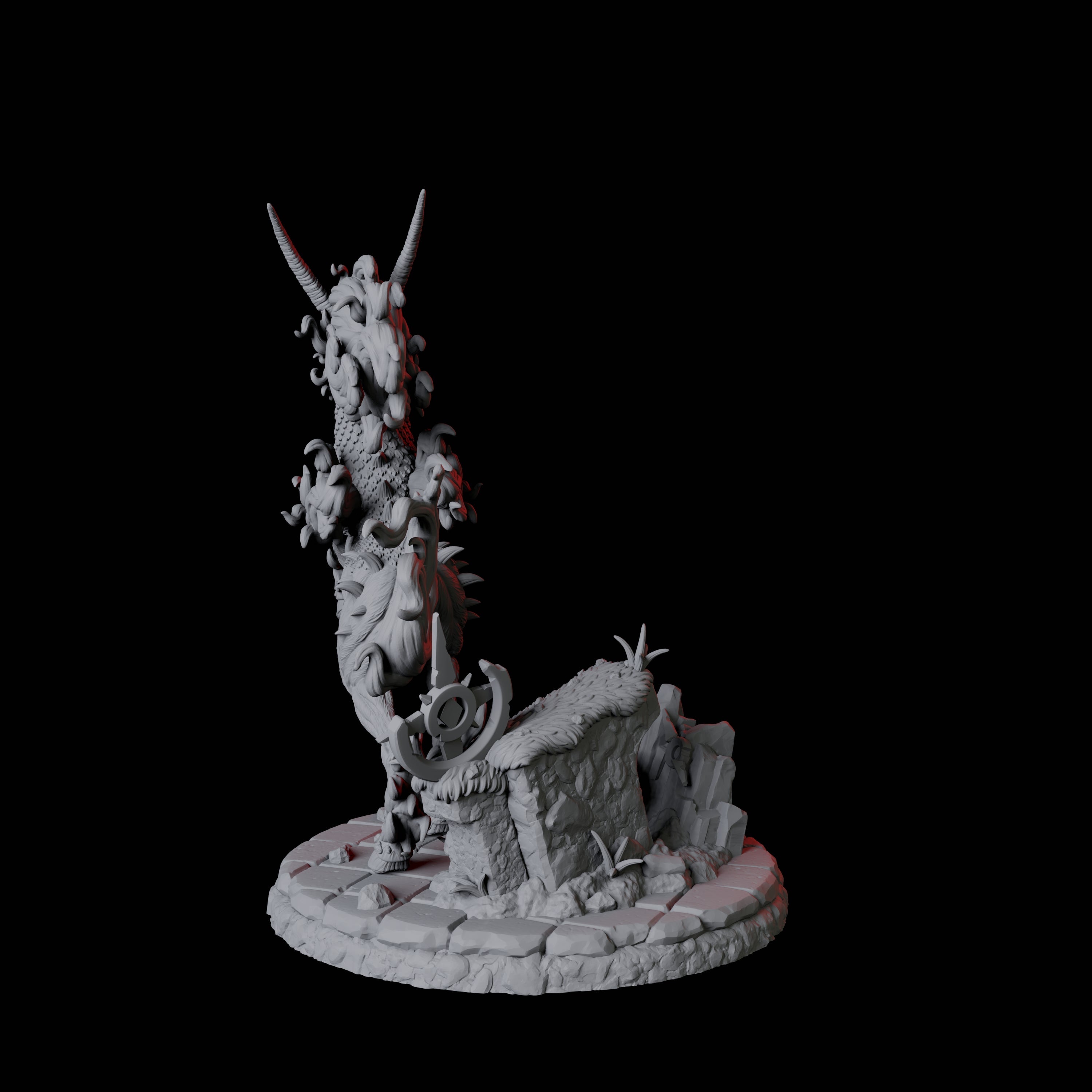 Blazing Nightmare Miniature for Dungeons and Dragons, Pathfinder or other TTRPGs