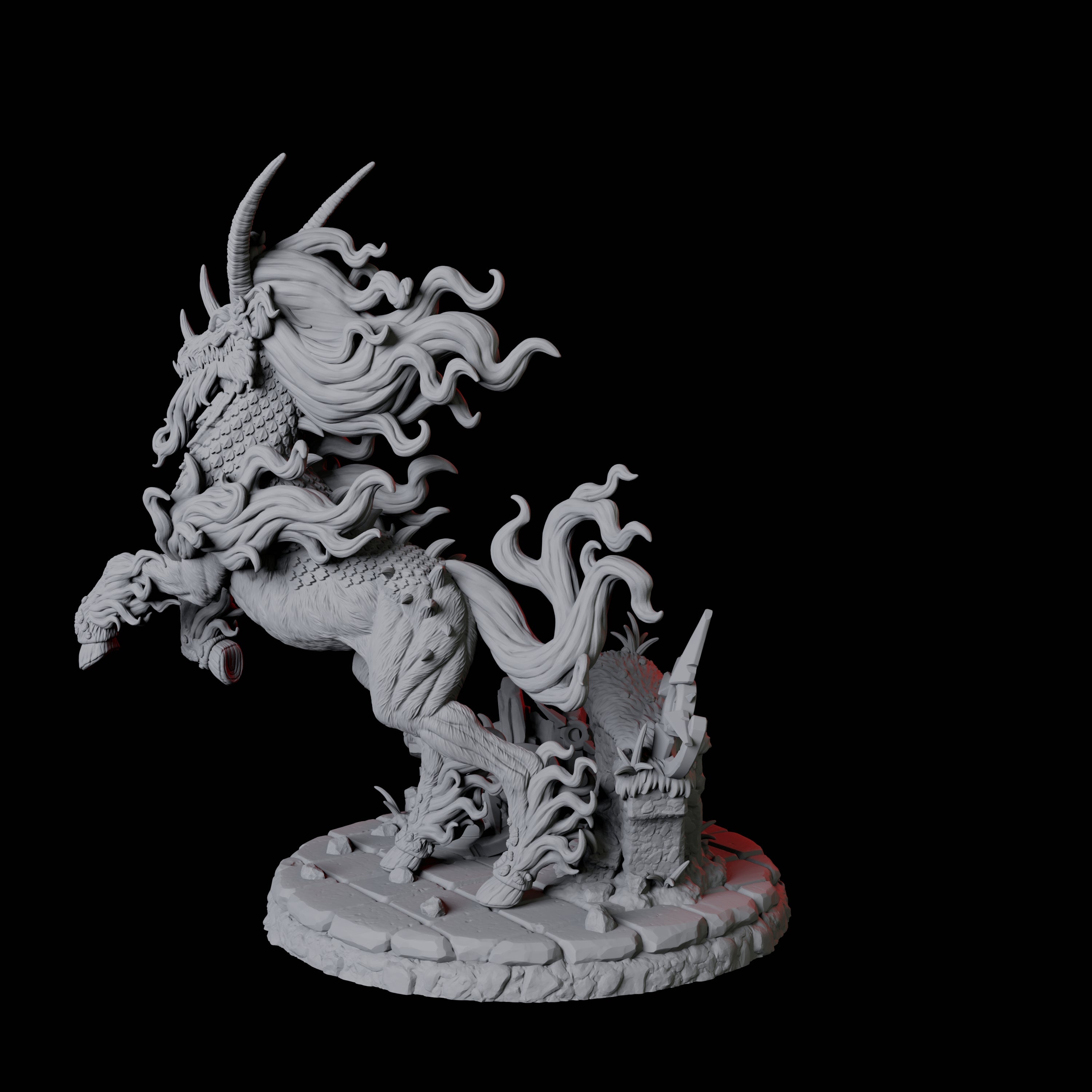 Blazing Nightmare Miniature for Dungeons and Dragons, Pathfinder or other TTRPGs