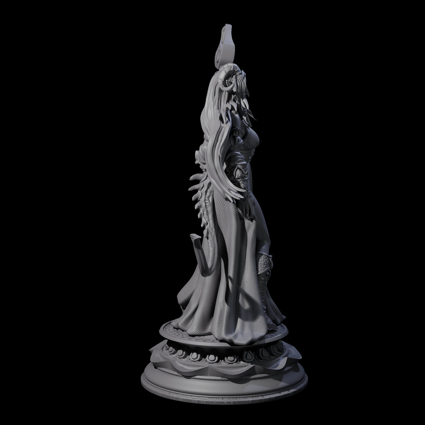 Blessed Tiefling Wizard Miniature for Dungeons and Dragons, Pathfinder or other TTRPGs