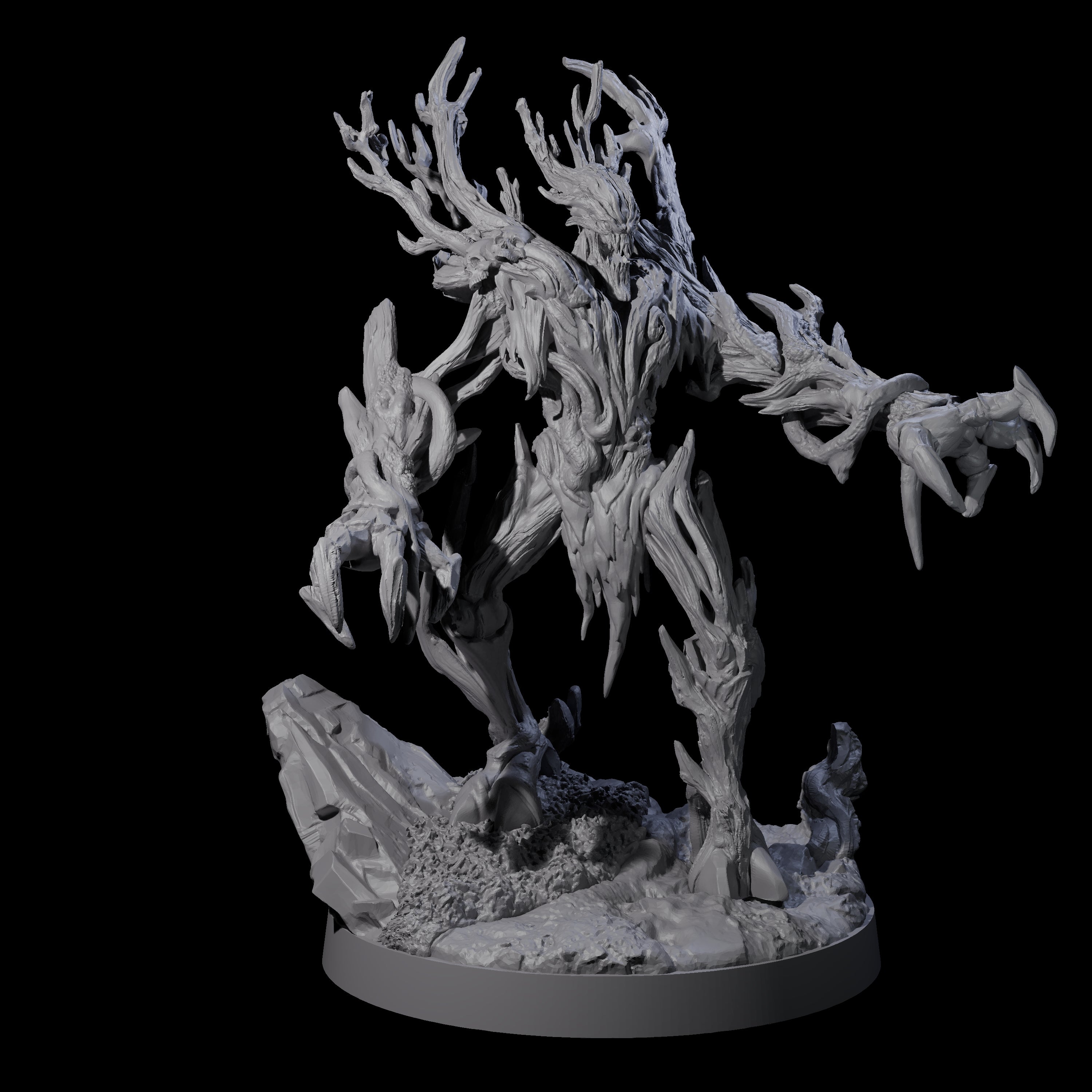Blighted Treant Stalker A Miniature for Dungeons and Dragons, Pathfinder or other TTRPGs
