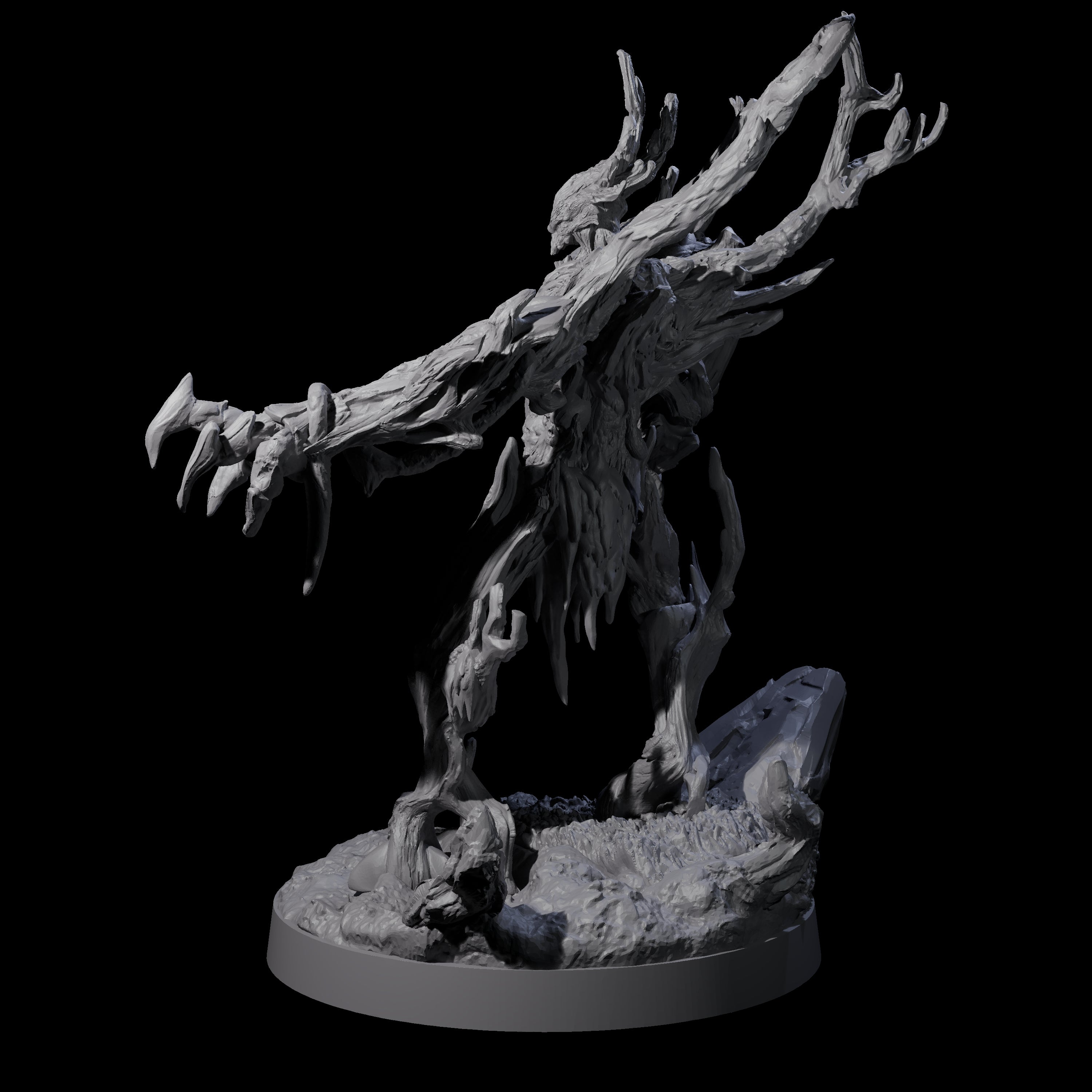 Blighted Treant Stalker A Miniature for Dungeons and Dragons, Pathfinder or other TTRPGs