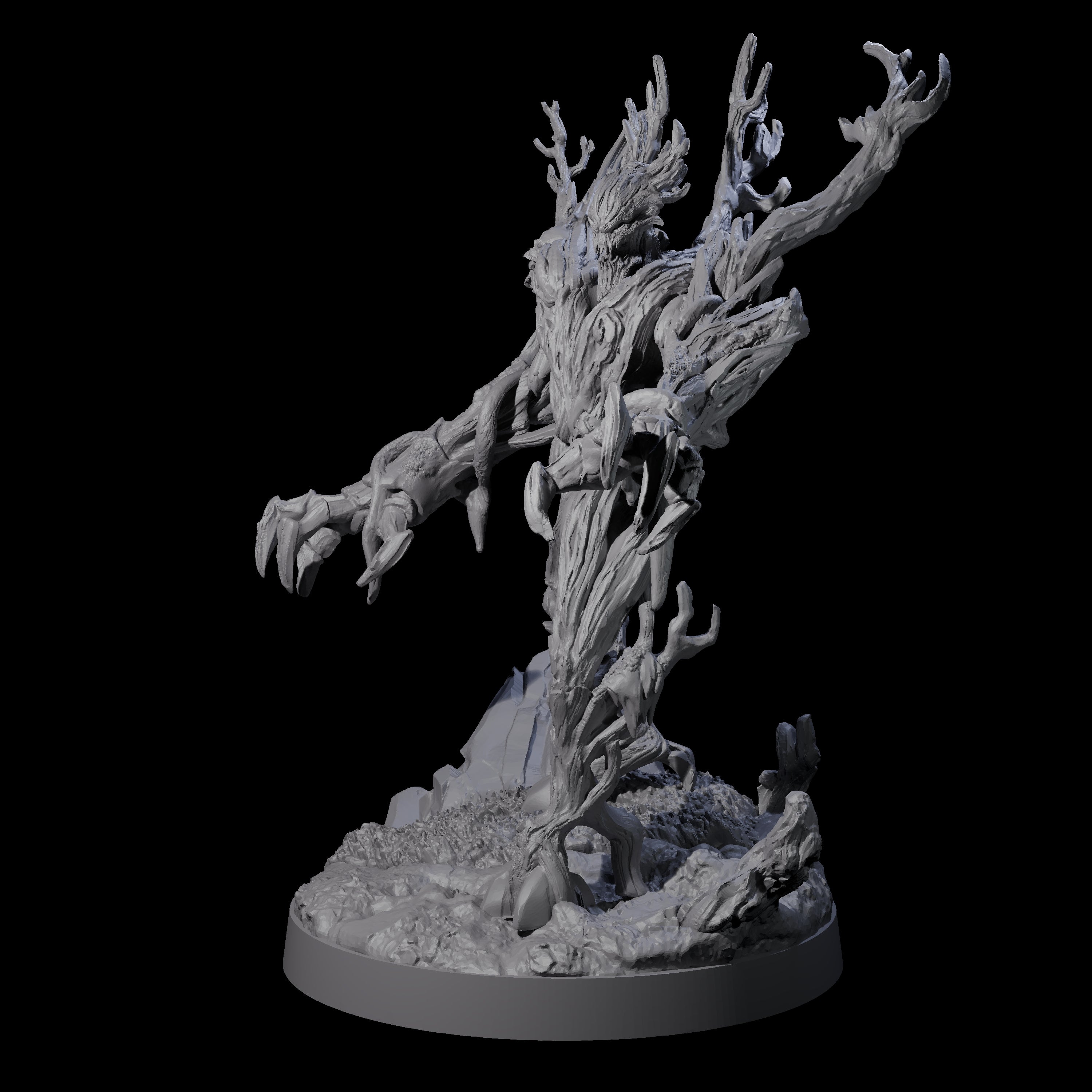 Blighted Treant Stalker A Miniature for Dungeons and Dragons, Pathfinder or other TTRPGs