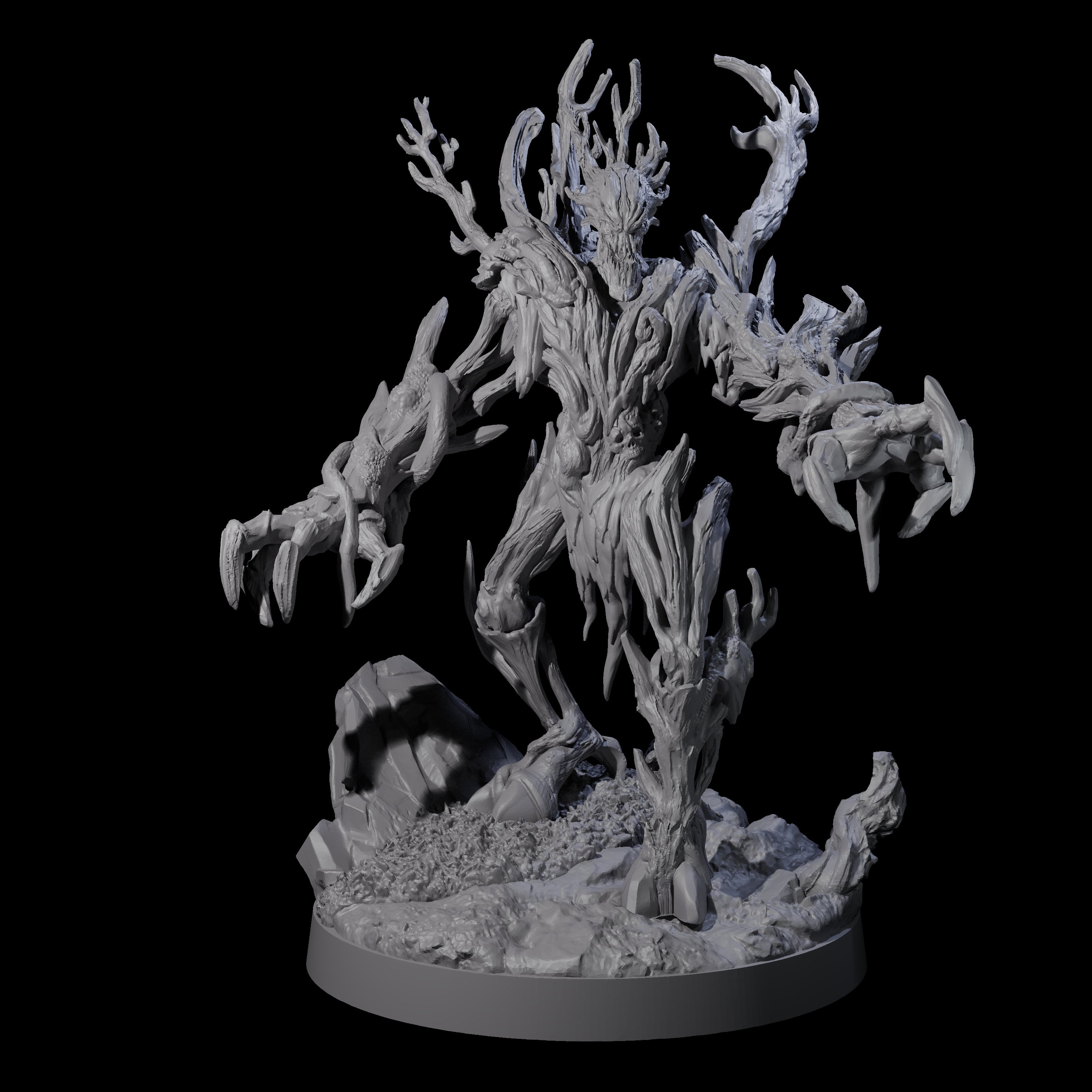 Blighted Treant Stalker A Miniature for Dungeons and Dragons, Pathfinder or other TTRPGs