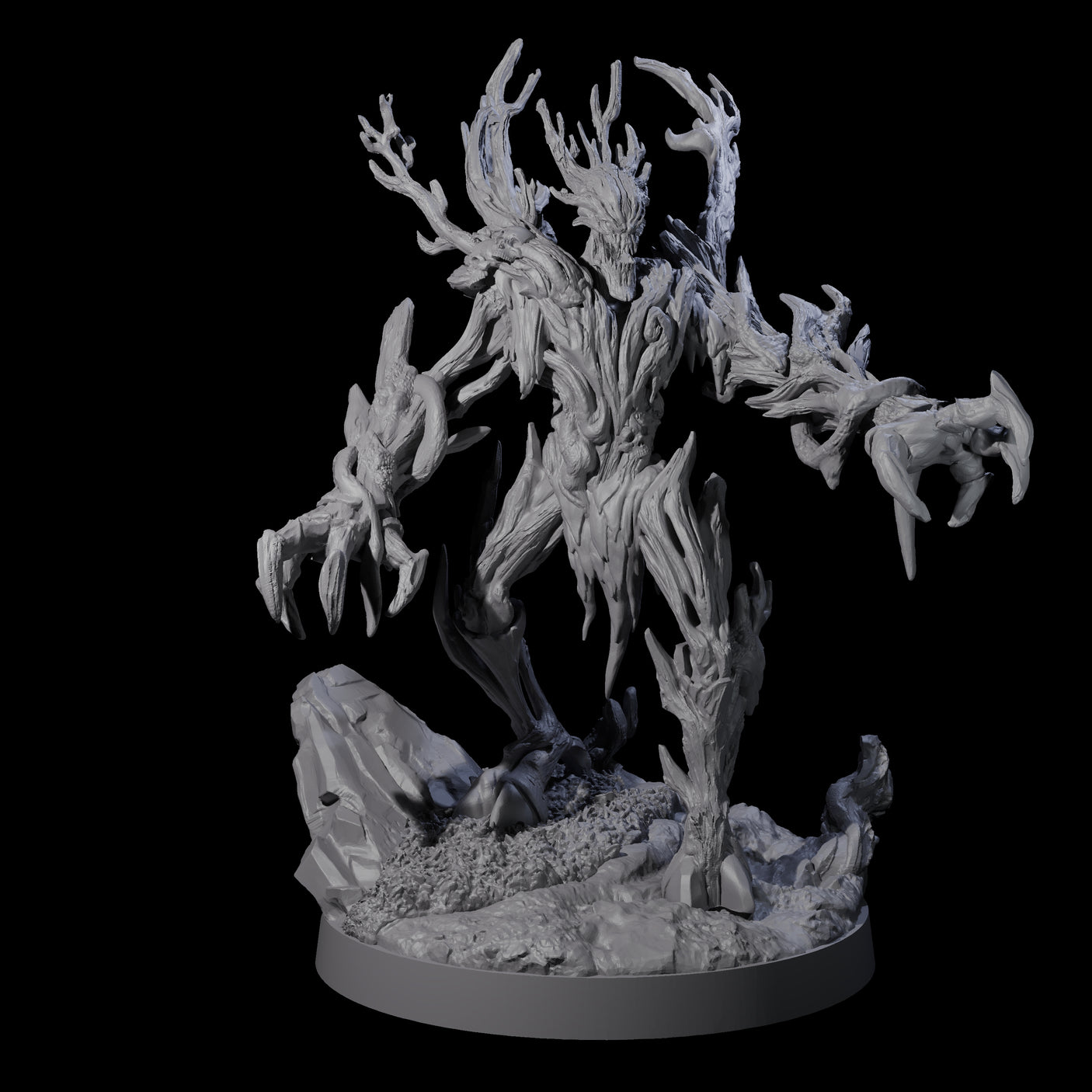 Blighted Treant Stalker A Miniature for Dungeons and Dragons, Pathfinder or other TTRPGs