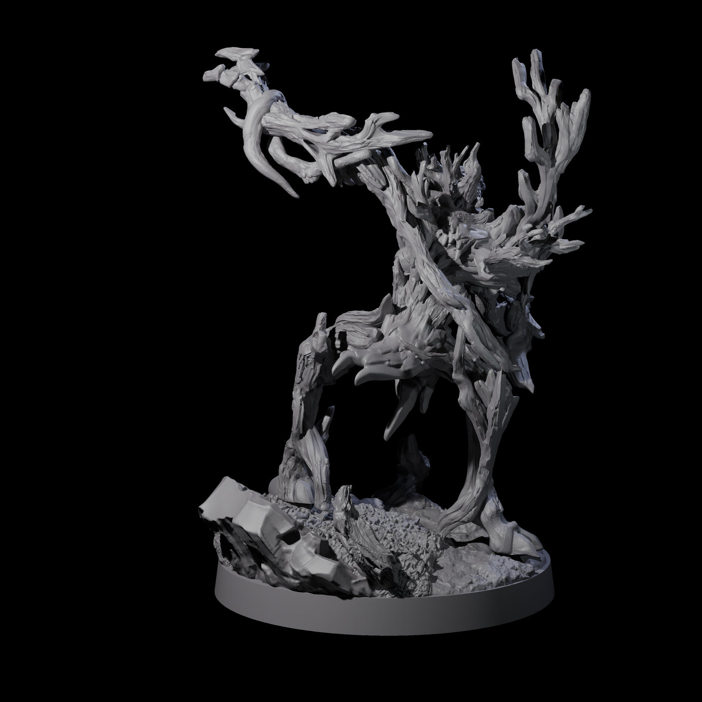 Blighted Treant Stalker C Miniature for Dungeons and Dragons, Pathfinder or other TTRPGs