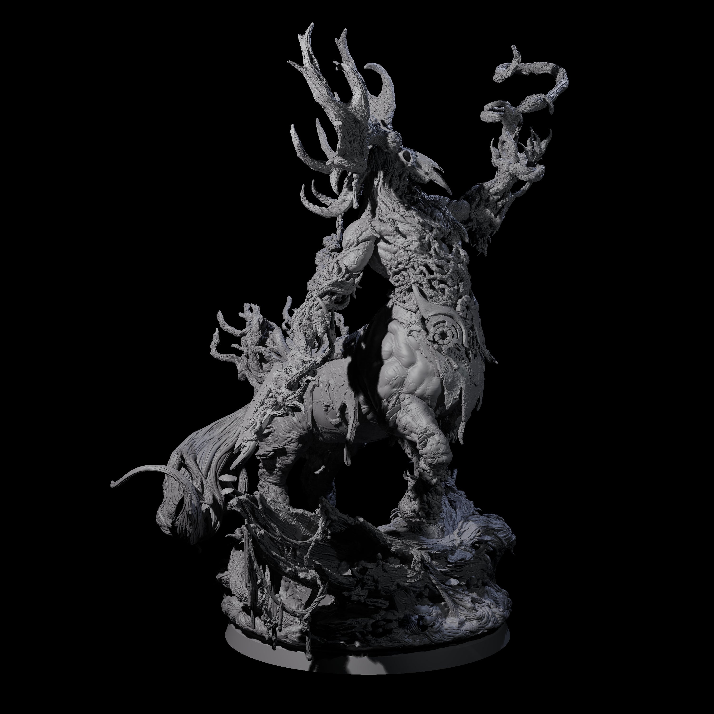 Blighted Wild Hunt Fey Master Miniature for Dungeons and Dragons, Pathfinder or other TTRPGs