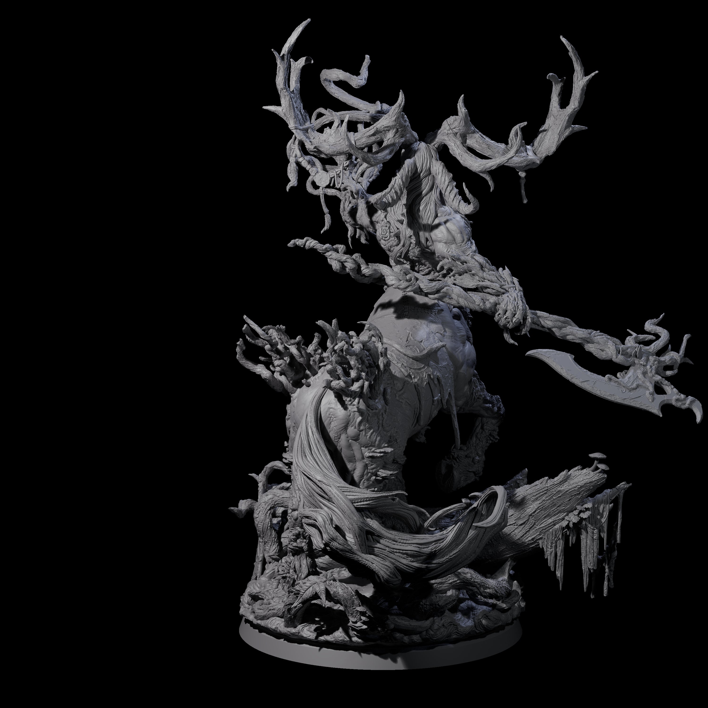 Blighted Wild Hunt Fey Master Miniature for Dungeons and Dragons, Pathfinder or other TTRPGs
