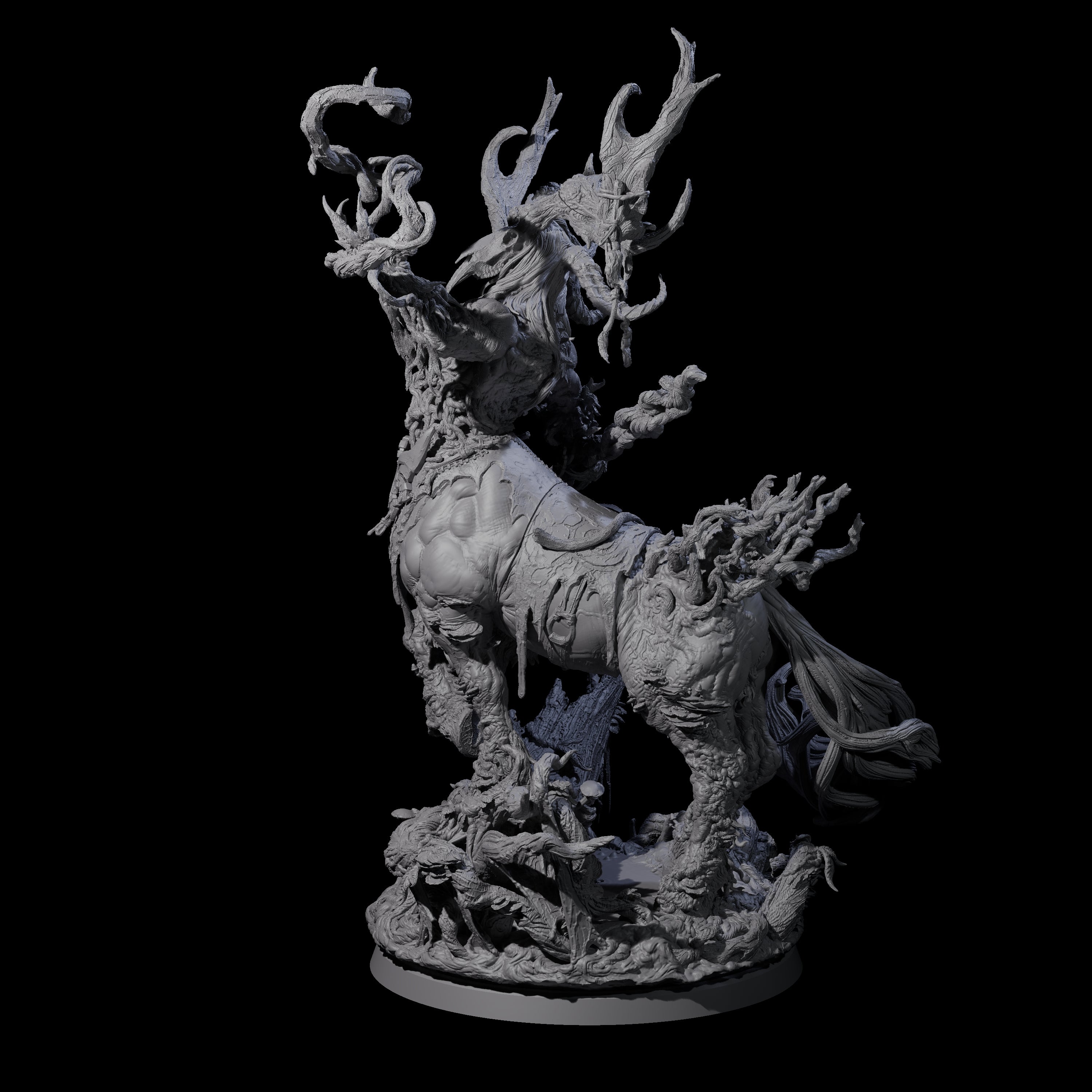 Blighted Wild Hunt Fey Master Miniature for Dungeons and Dragons, Pathfinder or other TTRPGs