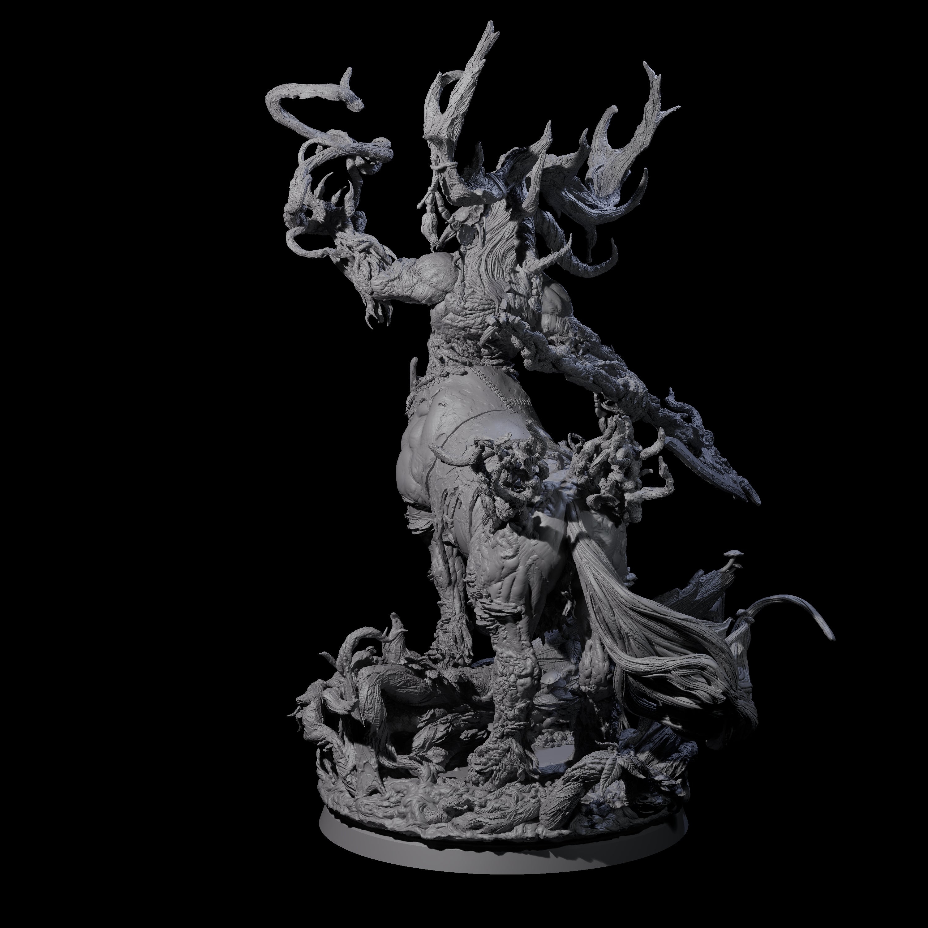 Blighted Wild Hunt Fey Master Miniature for Dungeons and Dragons, Pathfinder or other TTRPGs