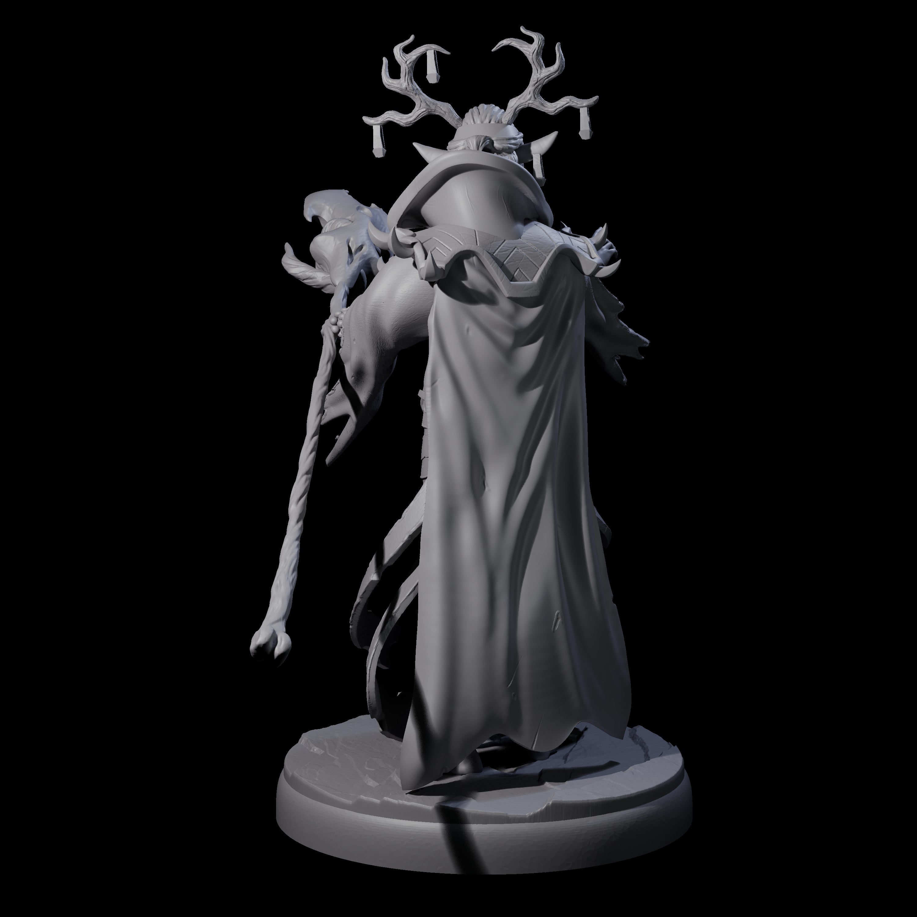 Blindfolded Dark Elf Witch B Miniature for Dungeons and Dragons, Pathfinder or other TTRPGs