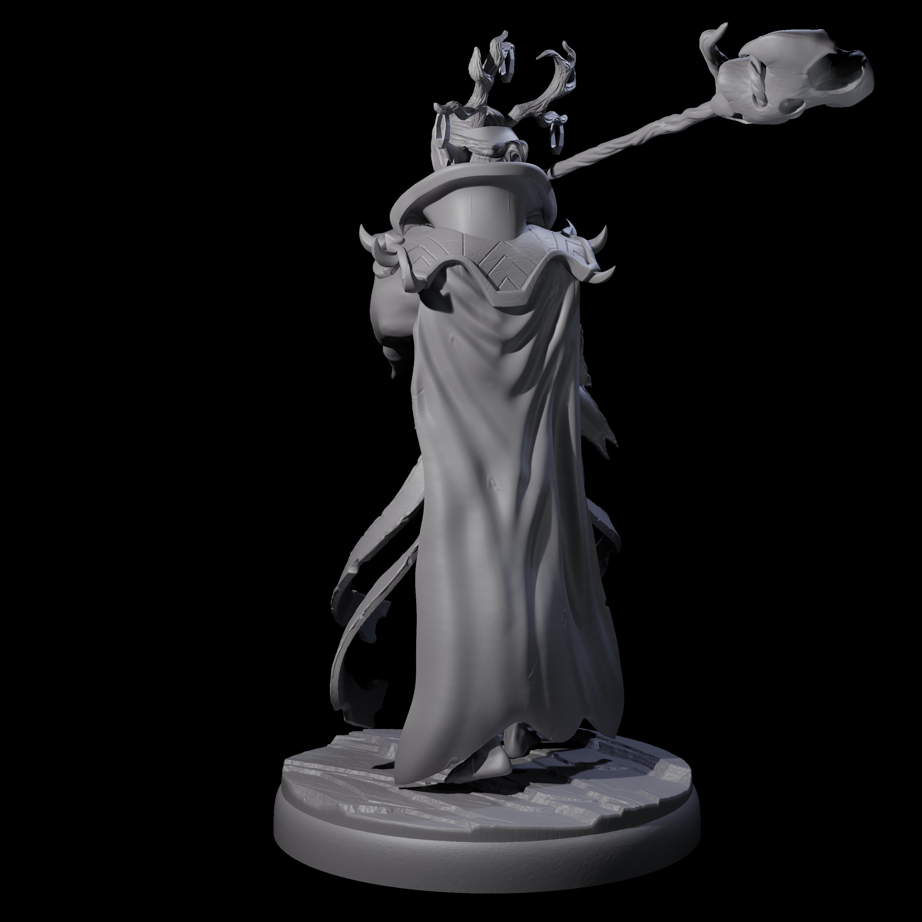 Blindfolded Dark Elf Witch C Miniature for Dungeons and Dragons, Pathfinder or other TTRPGs