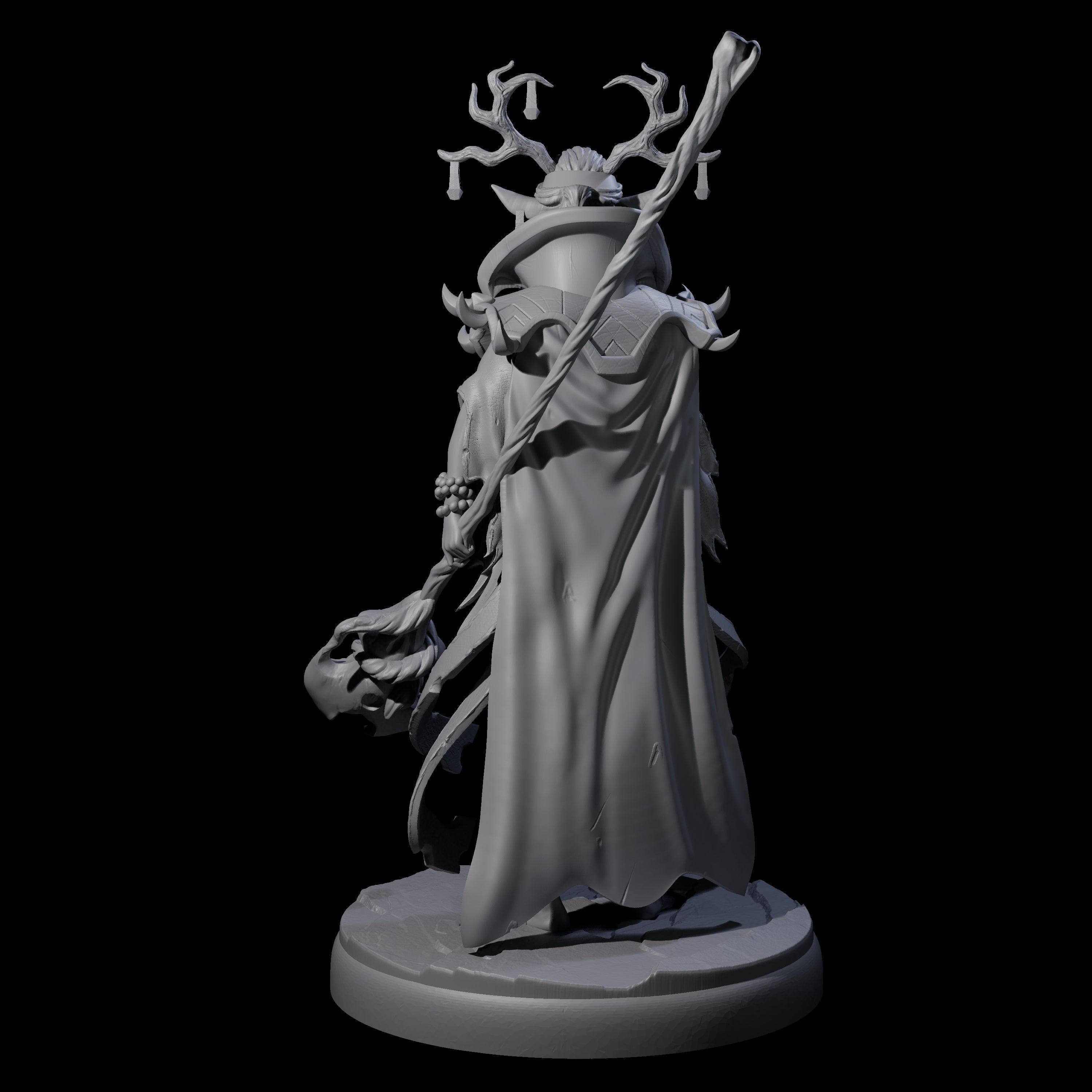 Blindfolded Dark Elf Witch D Miniature for Dungeons and Dragons, Pathfinder or other TTRPGs