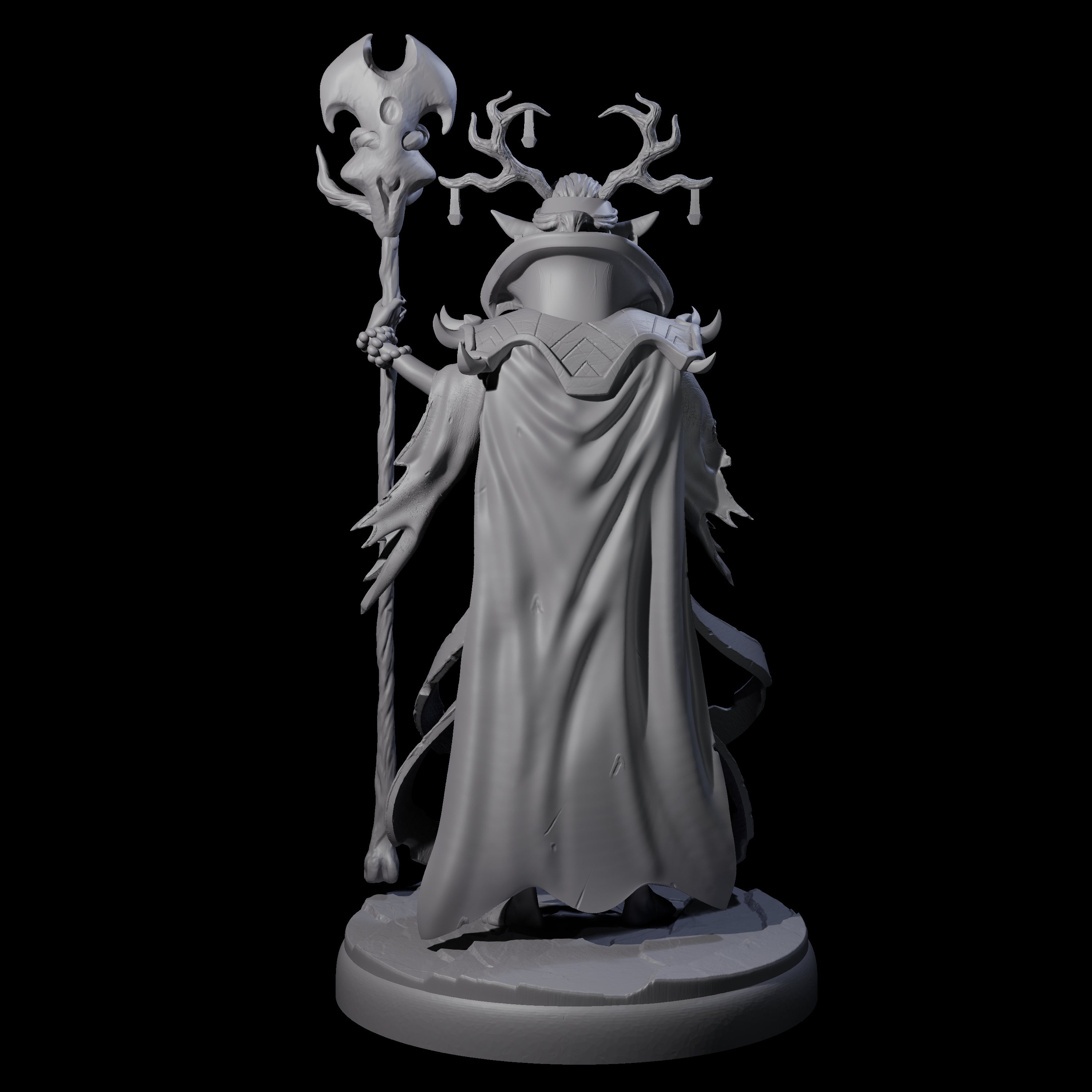 Blindfolded Dark Elf Witch H Miniature for Dungeons and Dragons, Pathfinder or other TTRPGs
