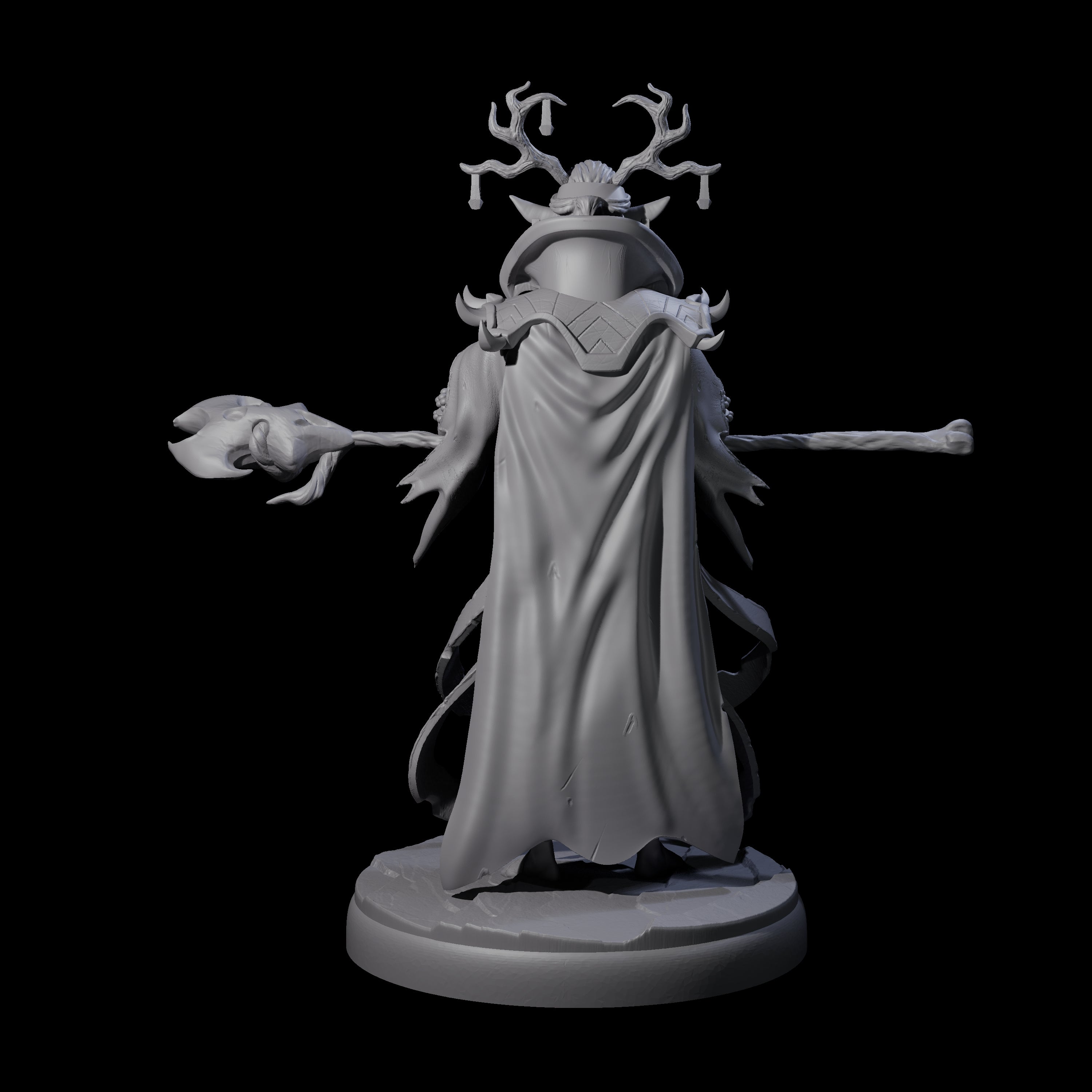 Blindfolded Dark Elf Witch I Miniature for Dungeons and Dragons, Pathfinder or other TTRPGs
